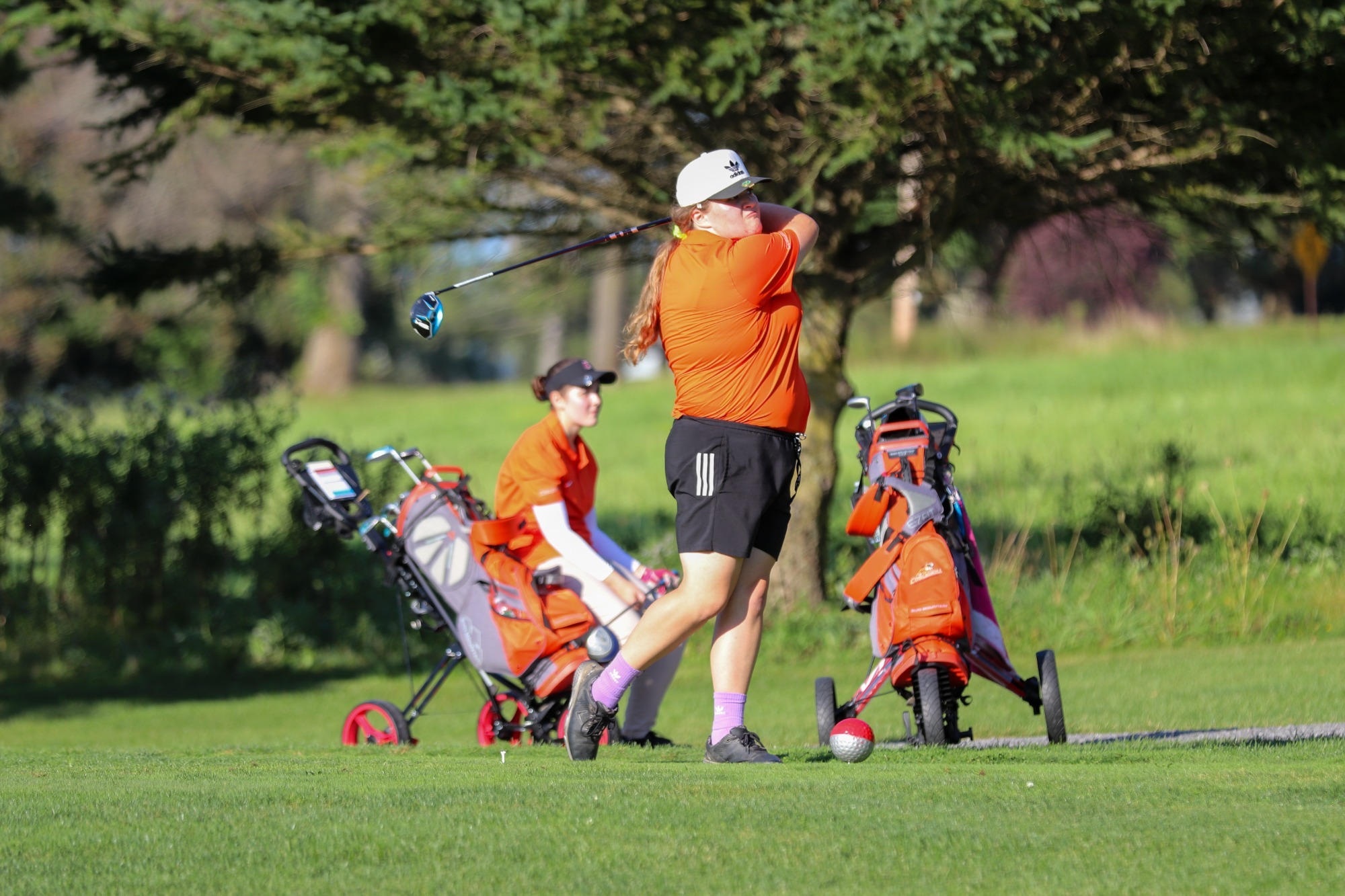 Lily Tobin on the tee box at Coby Course
