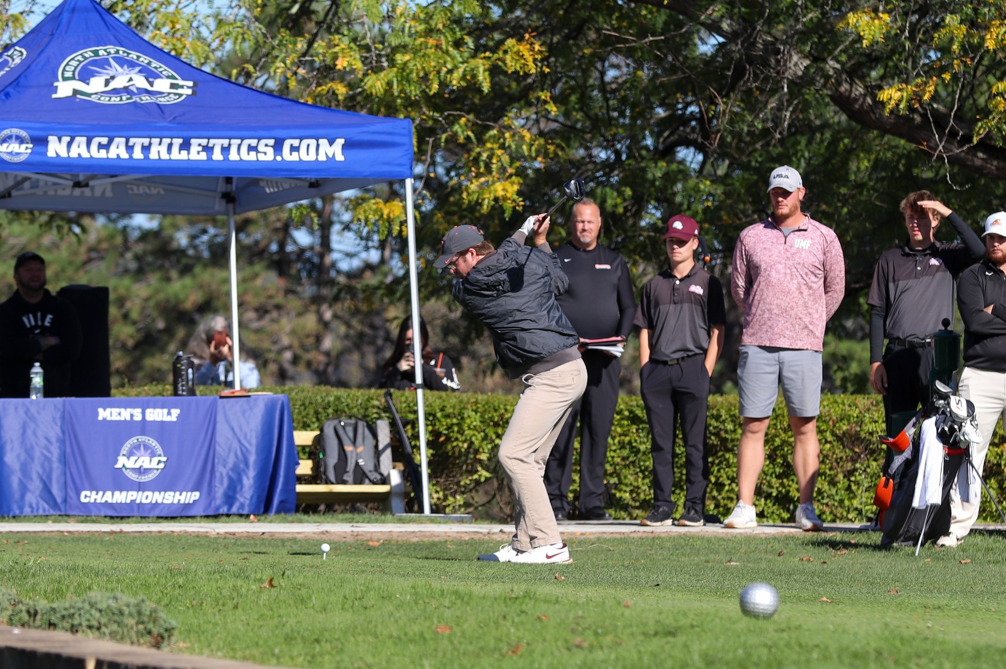 Josh House teeing off at 1 at the NAC Champs 2025