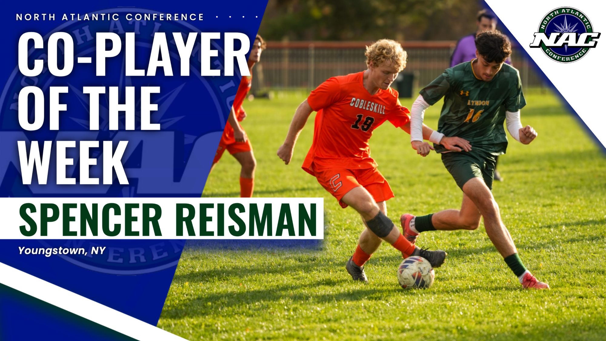 Reisman named NAC Co-Player of the Week