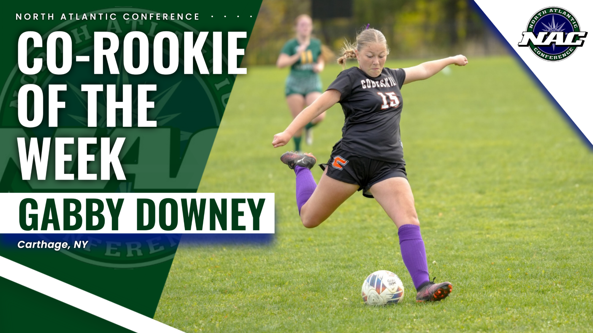 Gabby Downey named NAC Co-Rookie of the Week