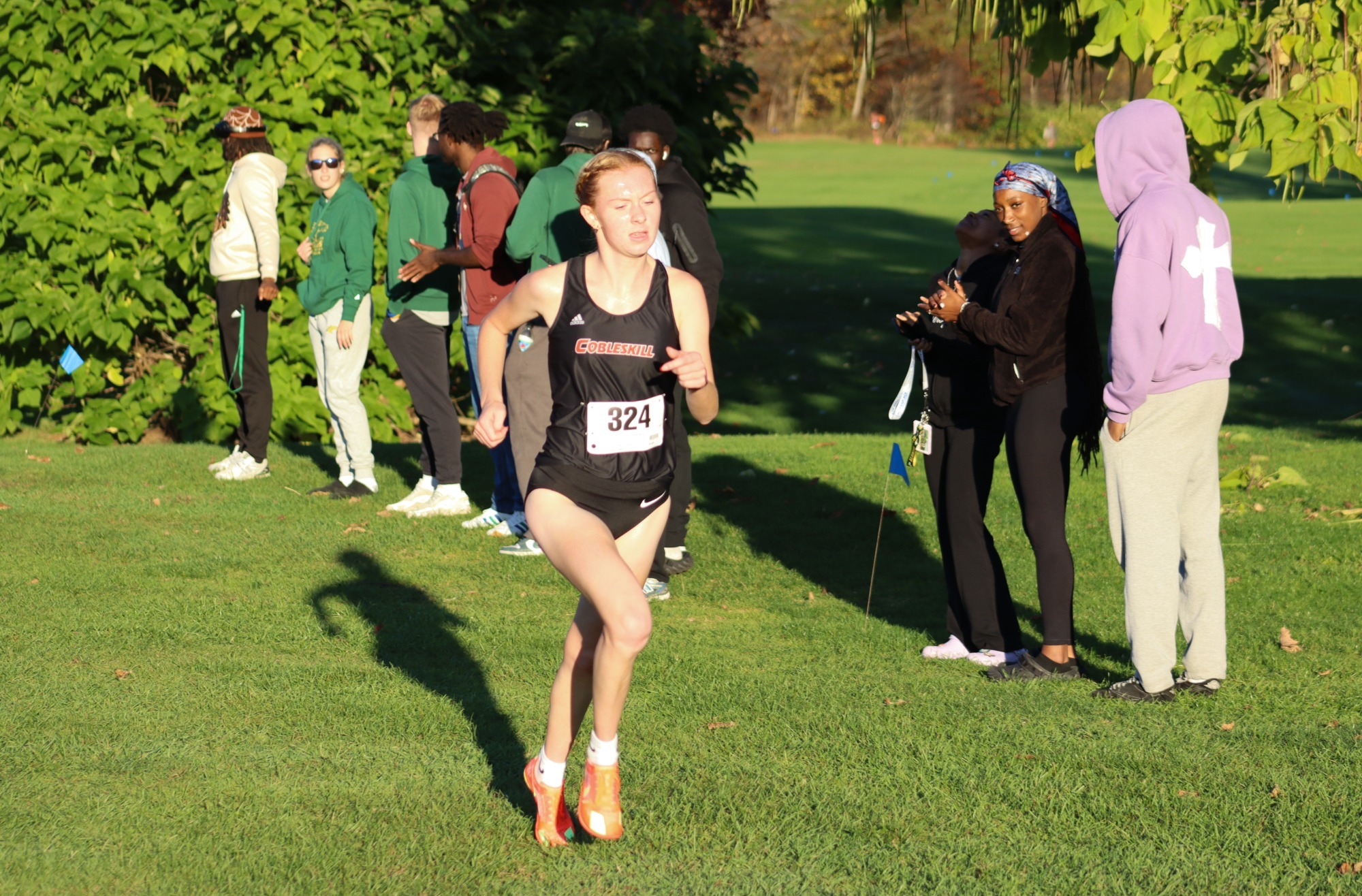 Waite winning her first race at Delhi