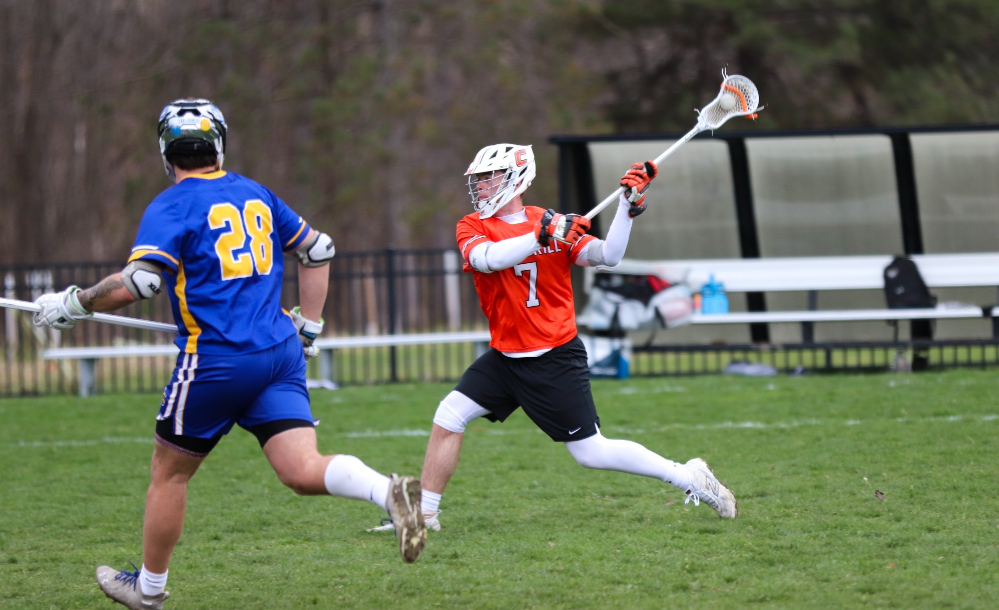 Noah Palange shooting vs. Hilbert