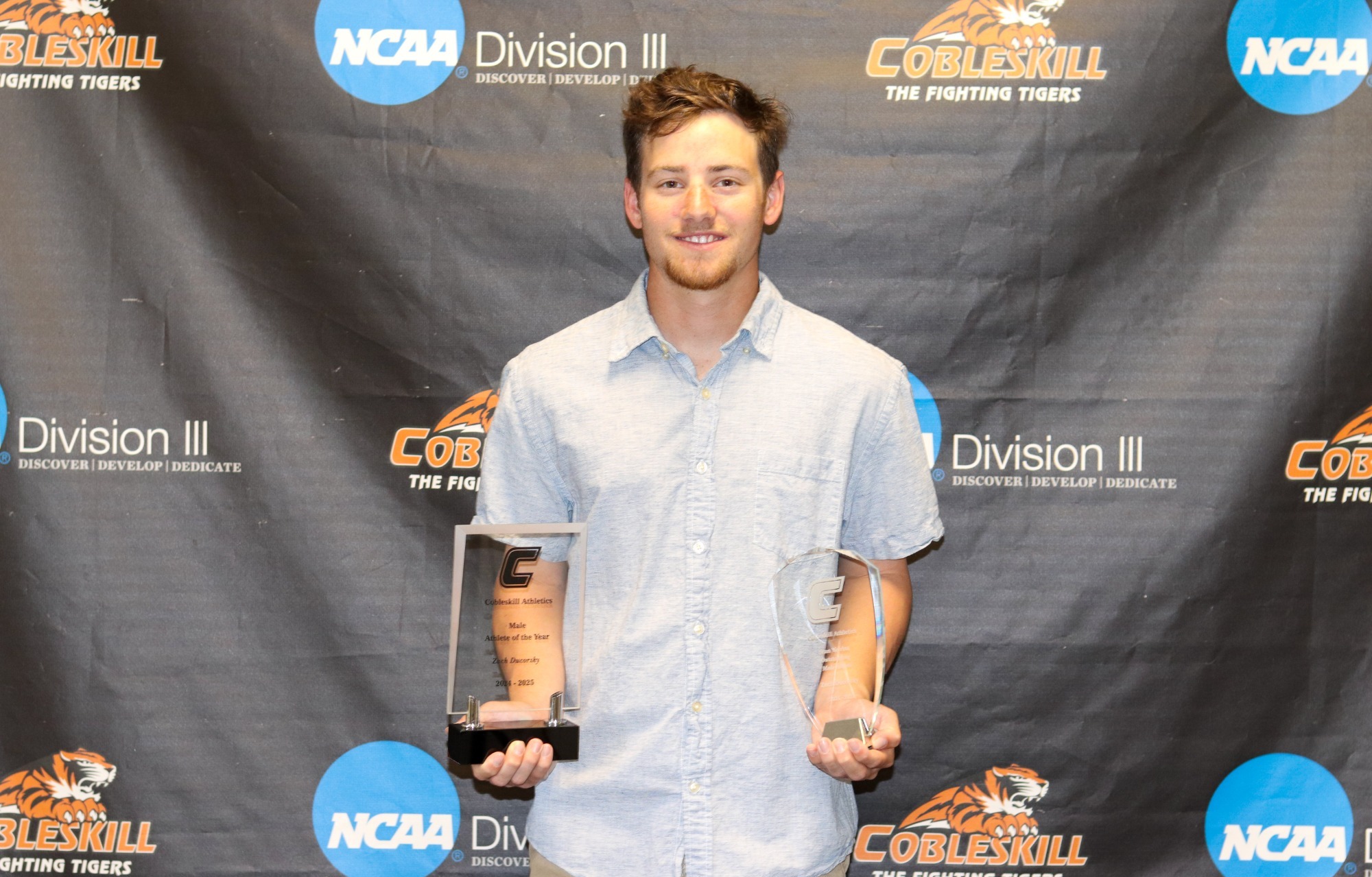 Zach Ducorsky as Male and Senior Athlete of the Year