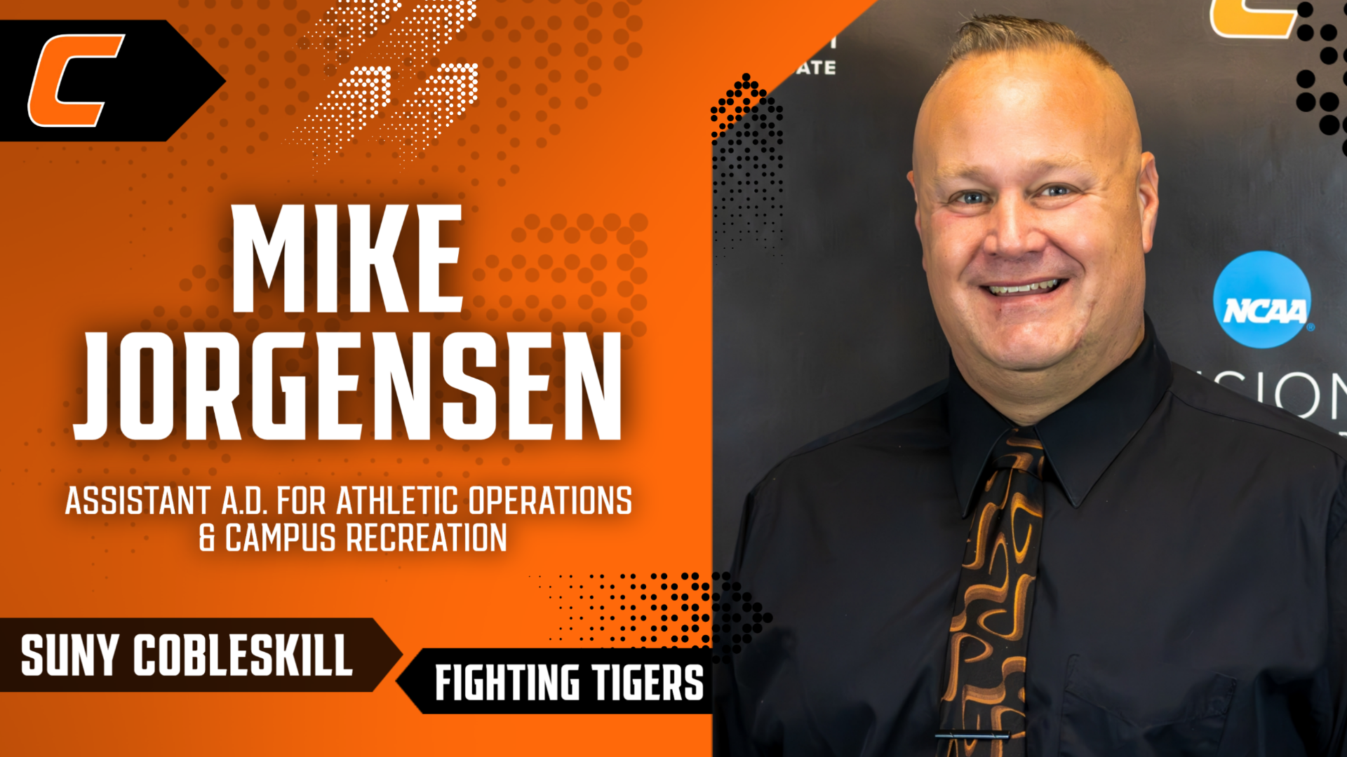 Cobleskill Mike Jorgensen Named Assistant A.D. for Athletic Operations & Campus Recreation graphic