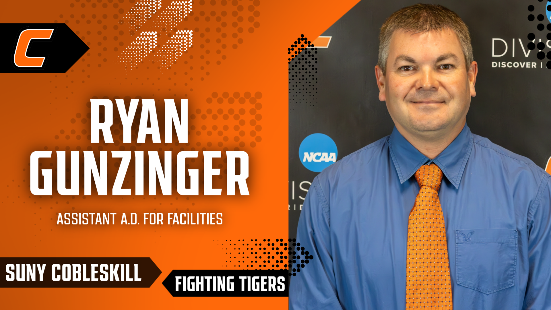 Cobleskill Ryan Gunzinger Named Assistant Athletic Director for Facilities Press Release