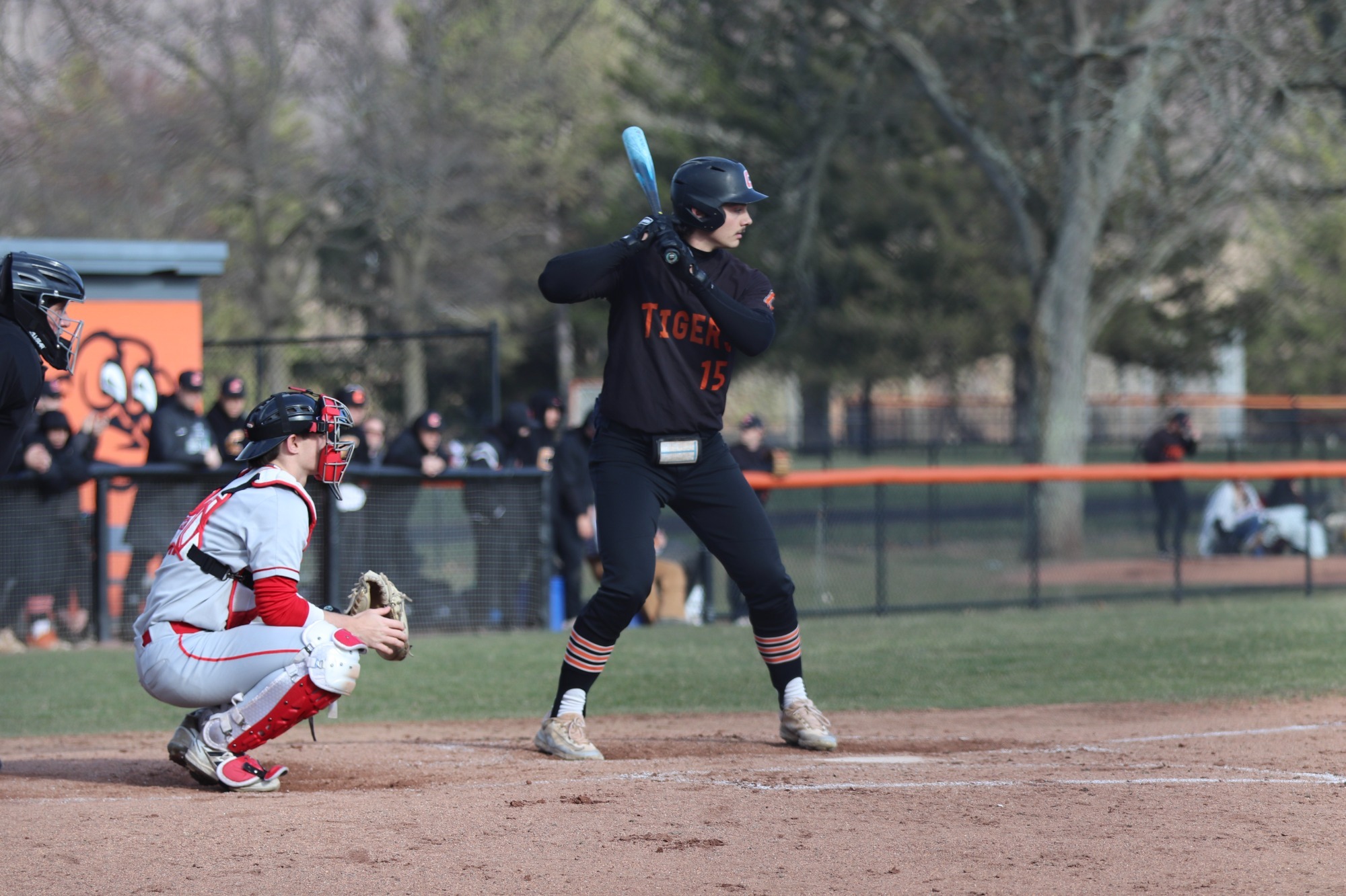 Logan Firment at bat