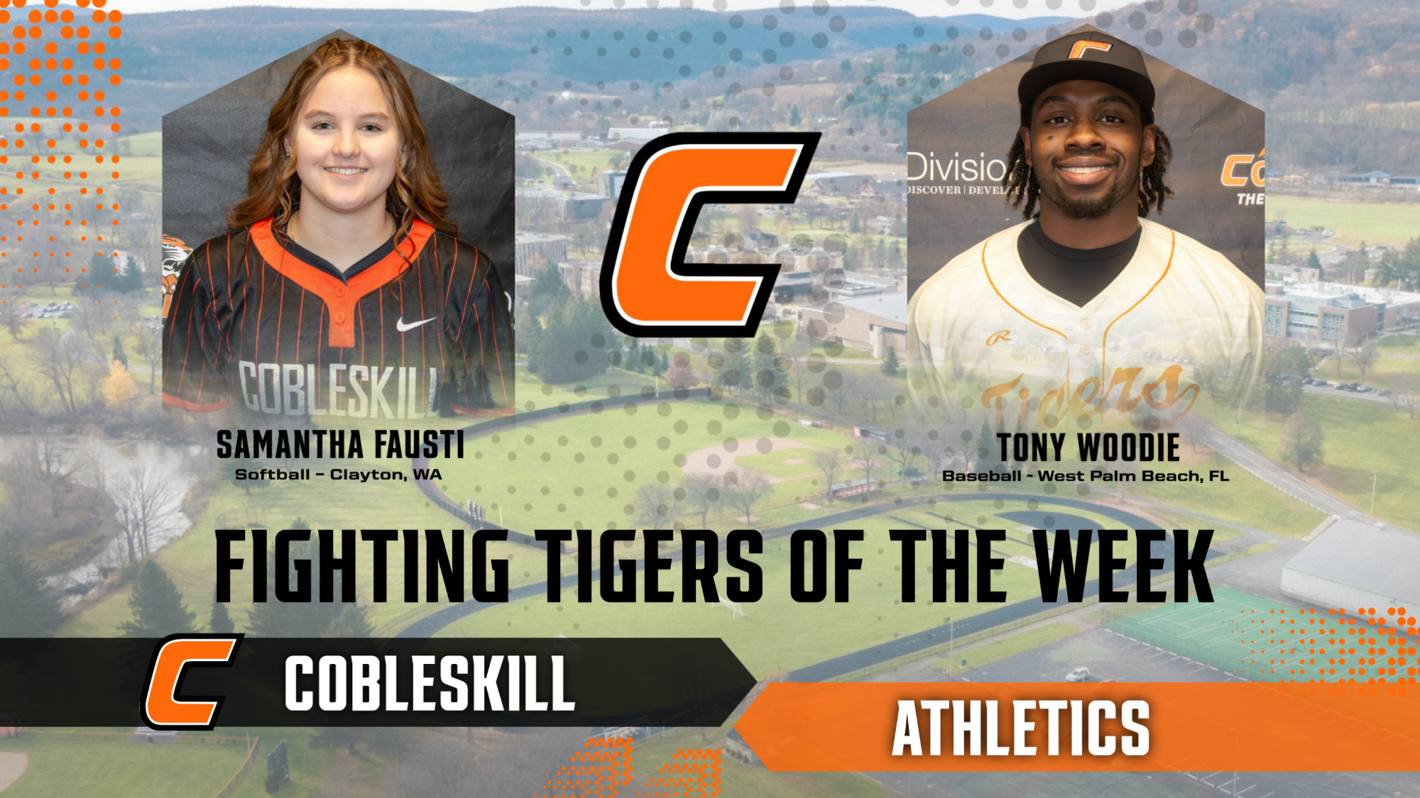 Fausti and Woodie named Fighting Tigers of the Week 3/15/26