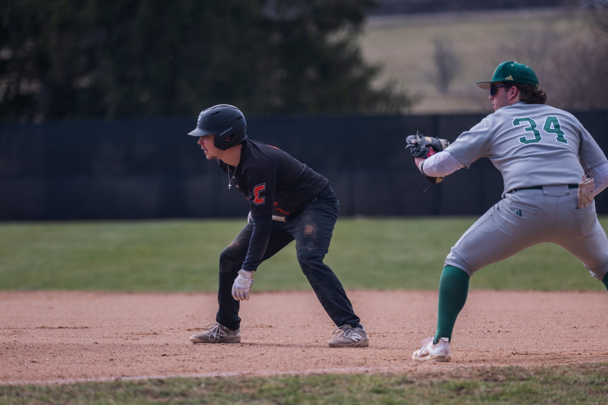 Jake Brazzano on the bases