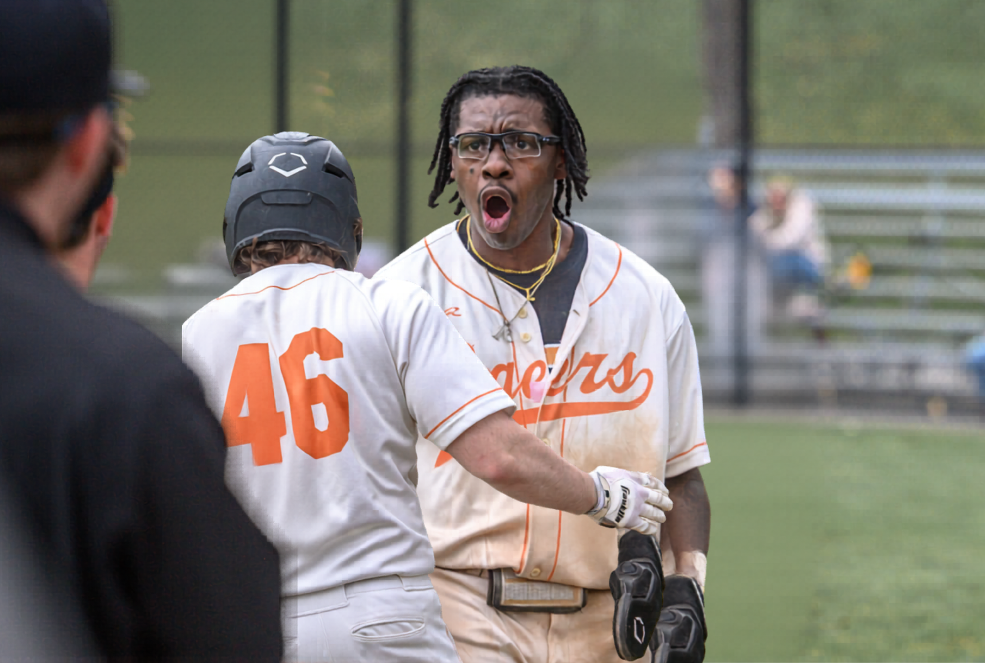 Tony Woodie after an offensive blast