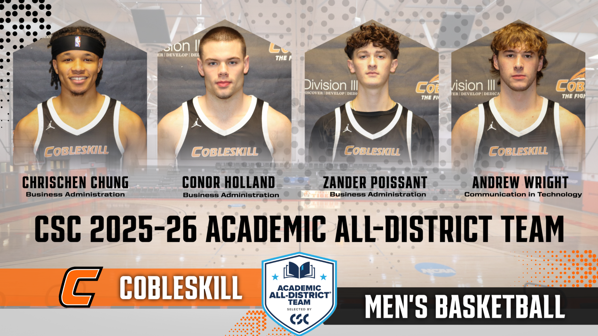 MBB CSC Academic All-District 25-26