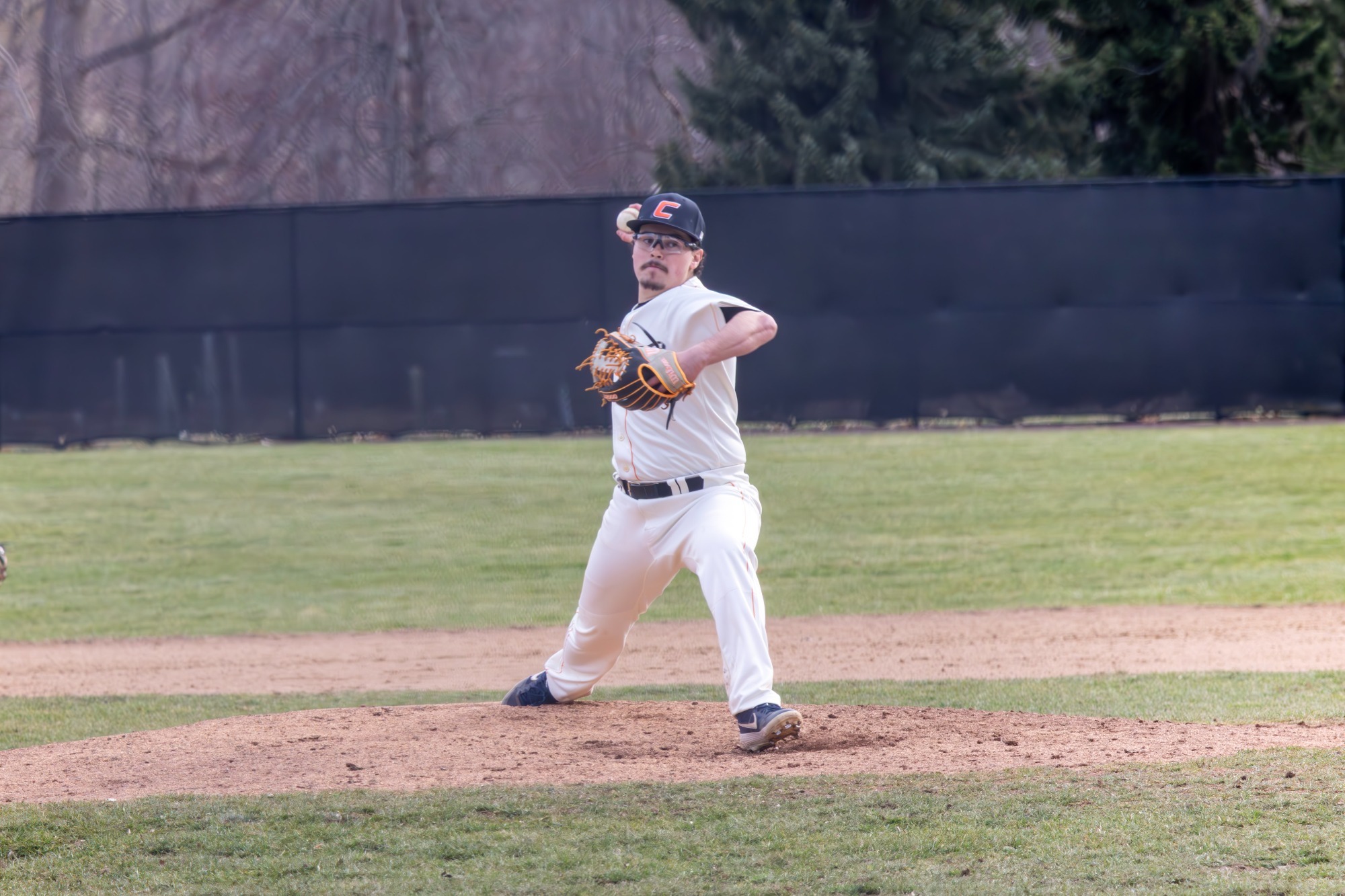 Alex Burciaga on the mound, throws a complete game against UMPI