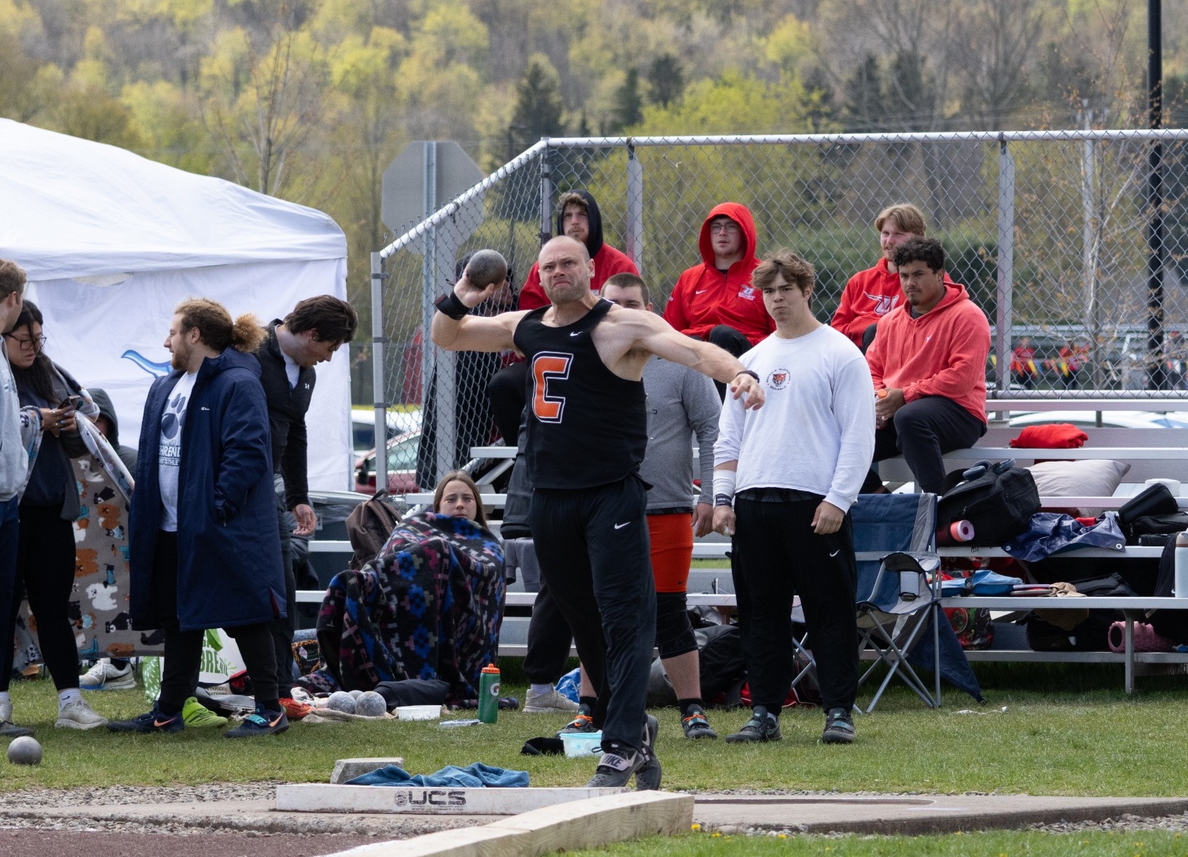 Men's Track and Field Mann Shot Put at SUNYAC's