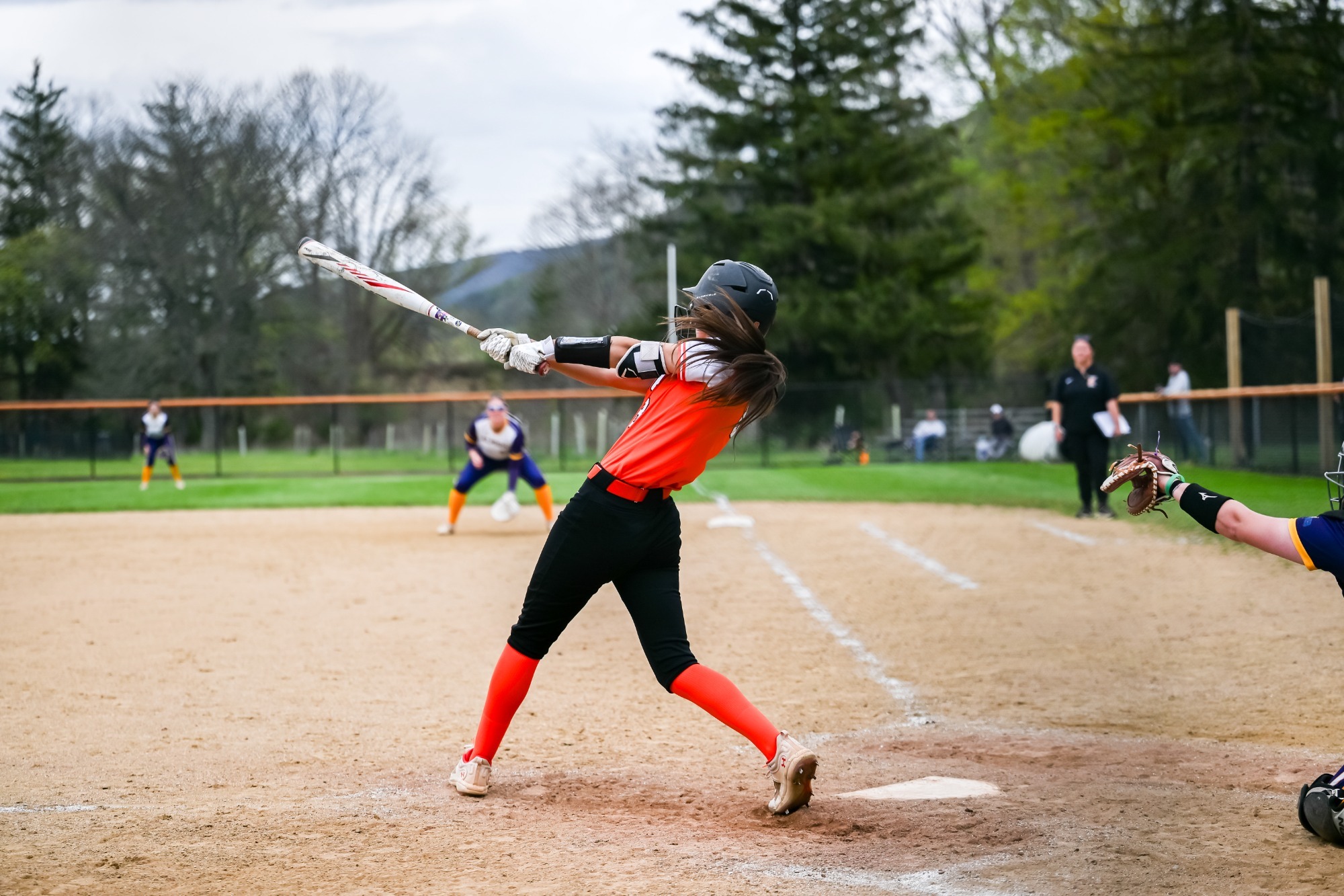 Avery Prievo at bat