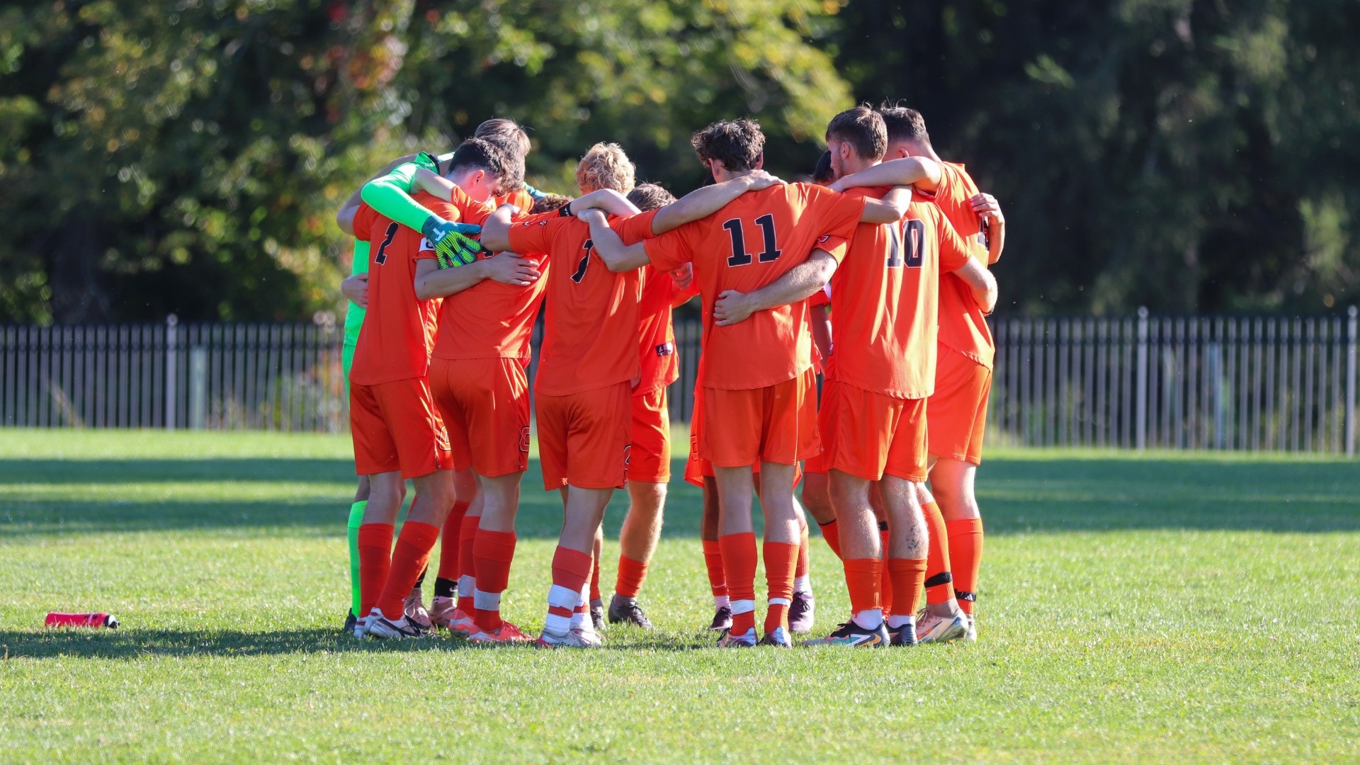 2025 Men's Soccer Huddle