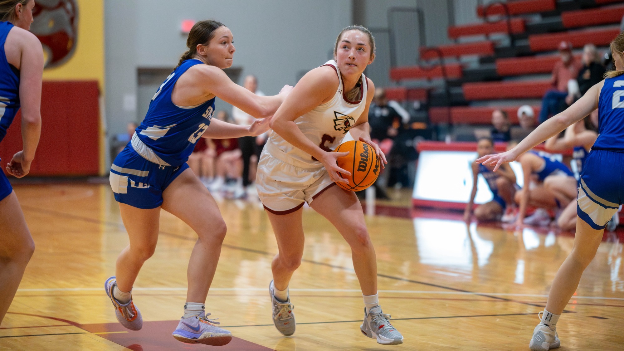 Brunson, Kirkham & Petersen push women’s basketball past UD for ninth