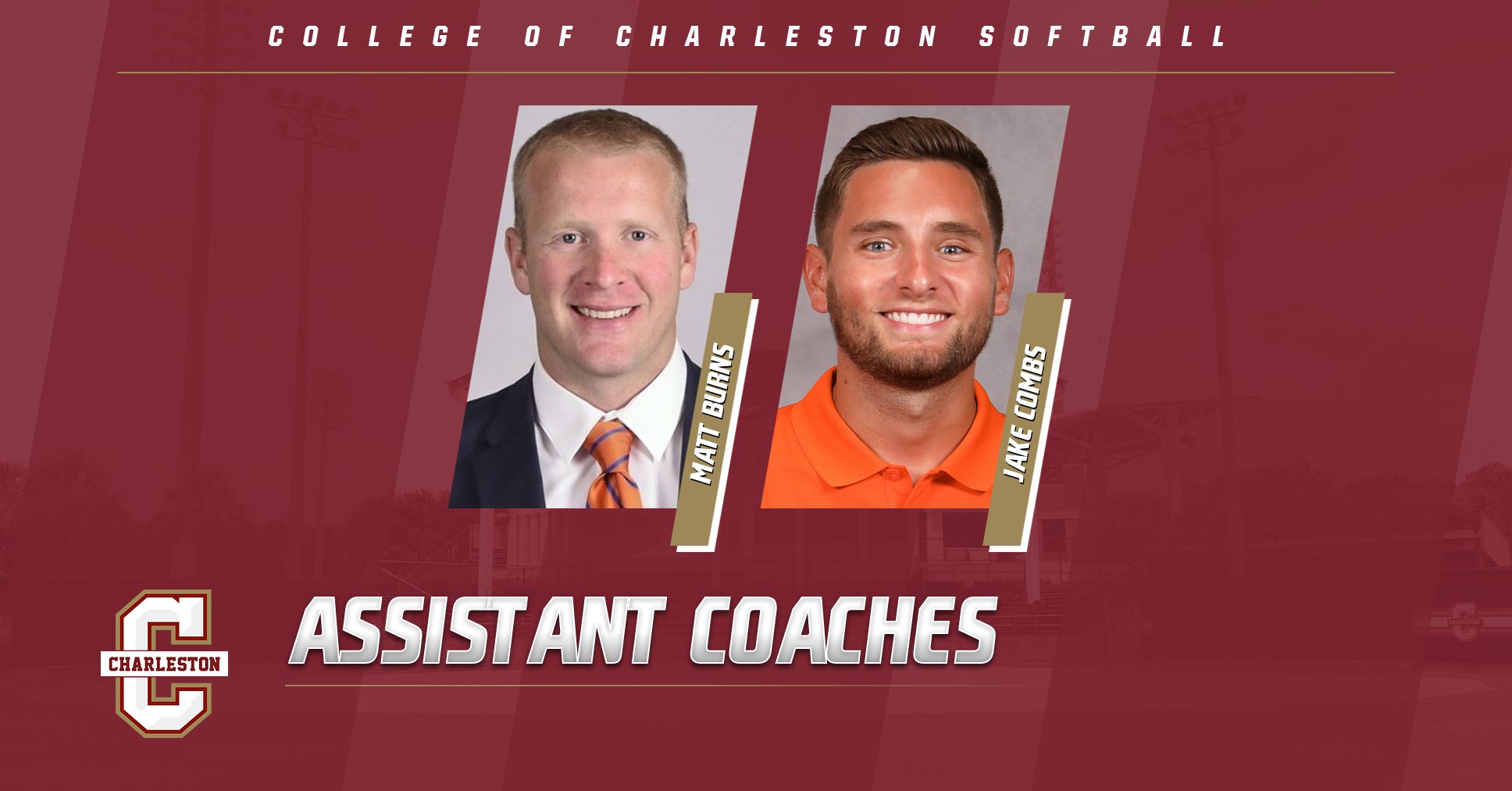Matt Burns, Jake Combs Named Assistant Softball Coaches College of