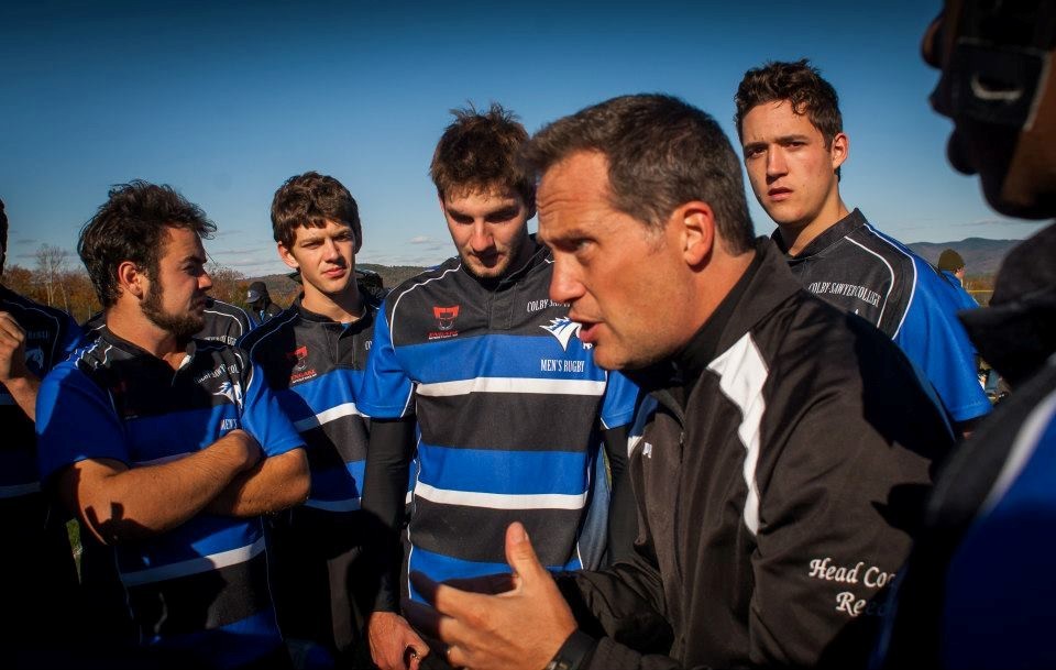 M Rugby coach and team