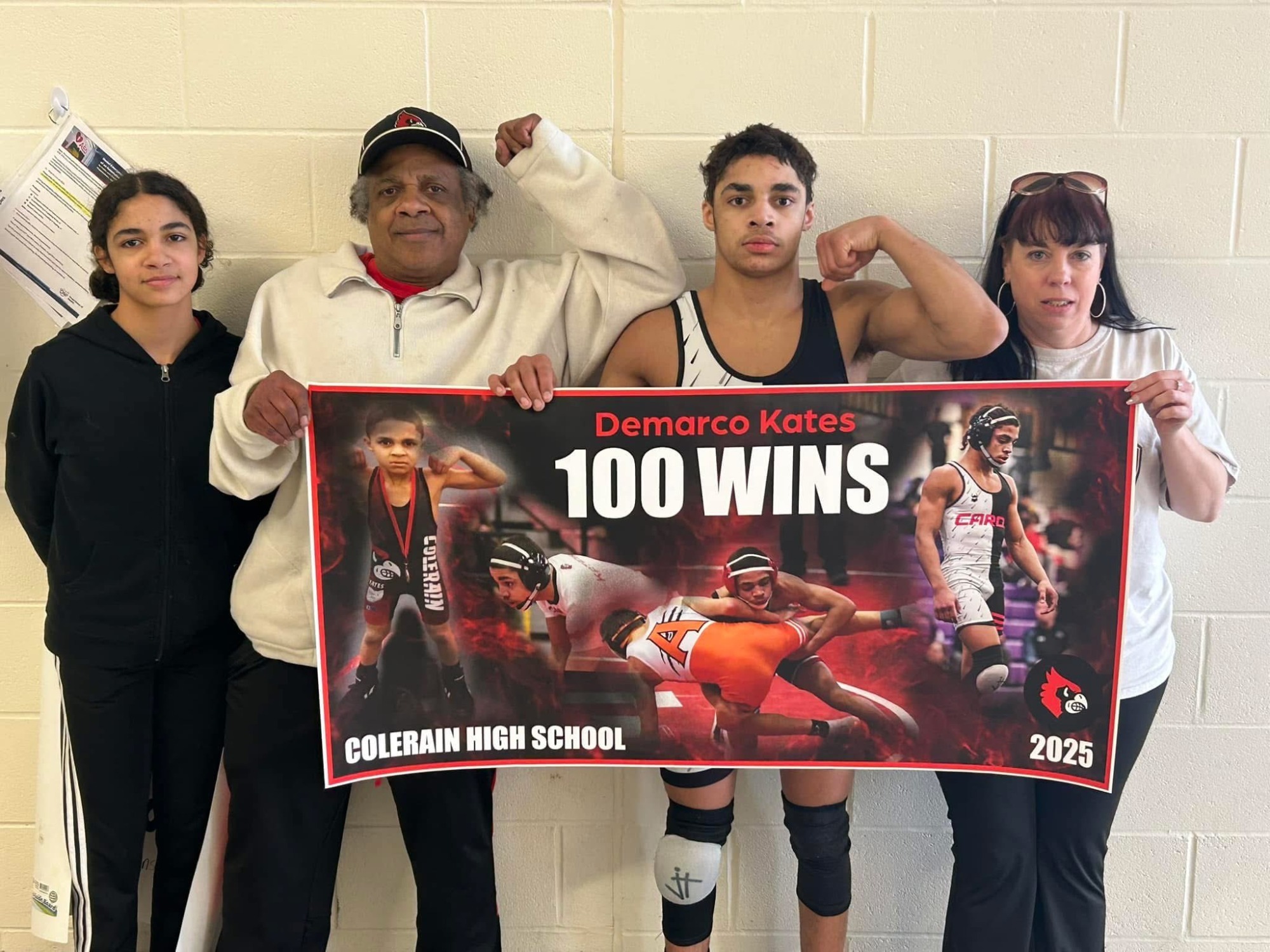 2024-25 Wrestling-Kates 100 Wins