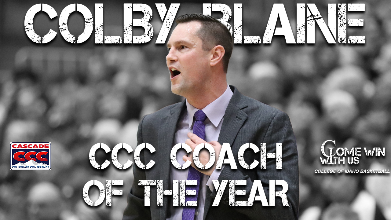 Colby Blaine Named CCC Men's Basketball Coach of the Year College of