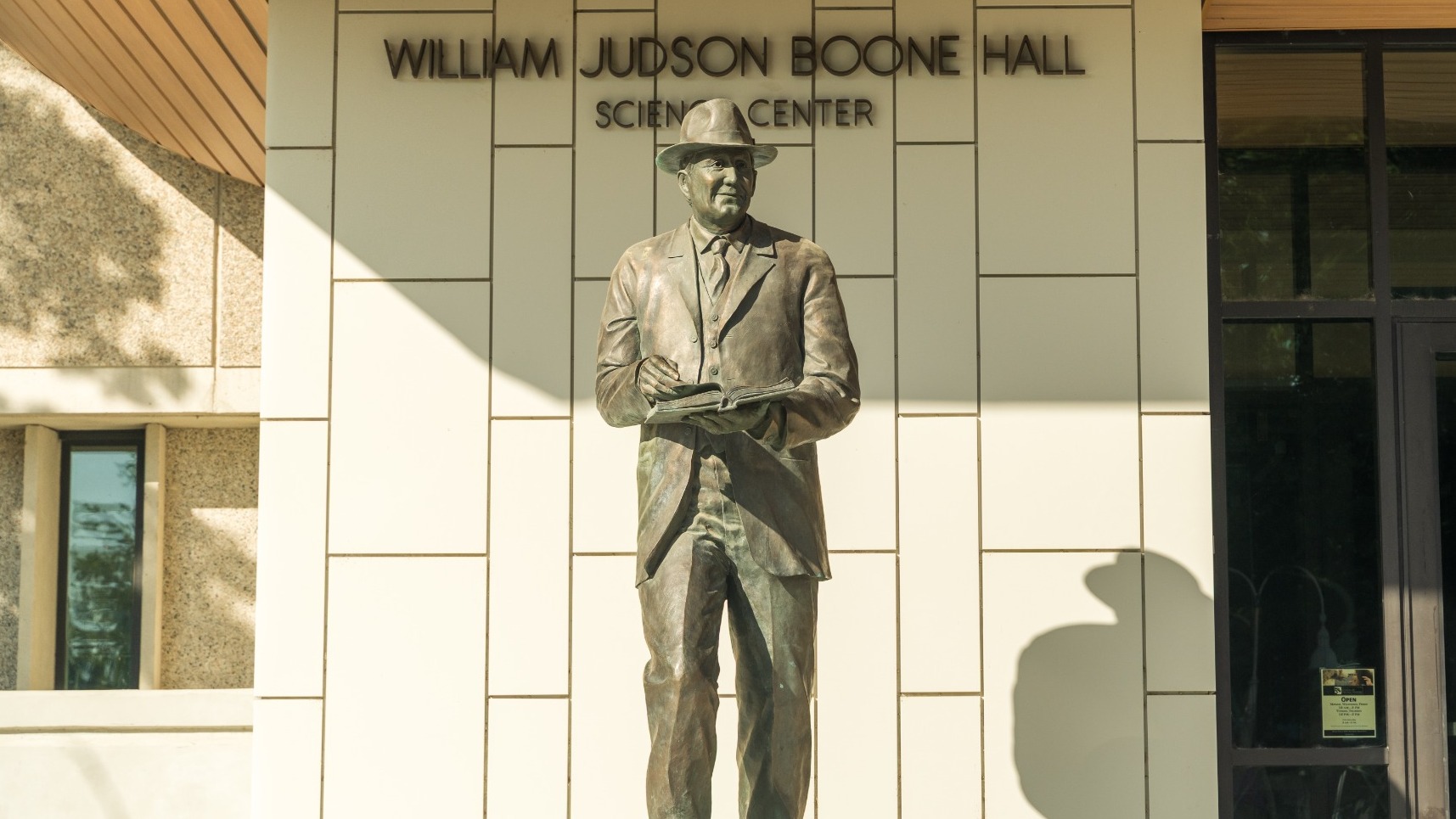 Boone looking proudly at all the brilliant Yote students