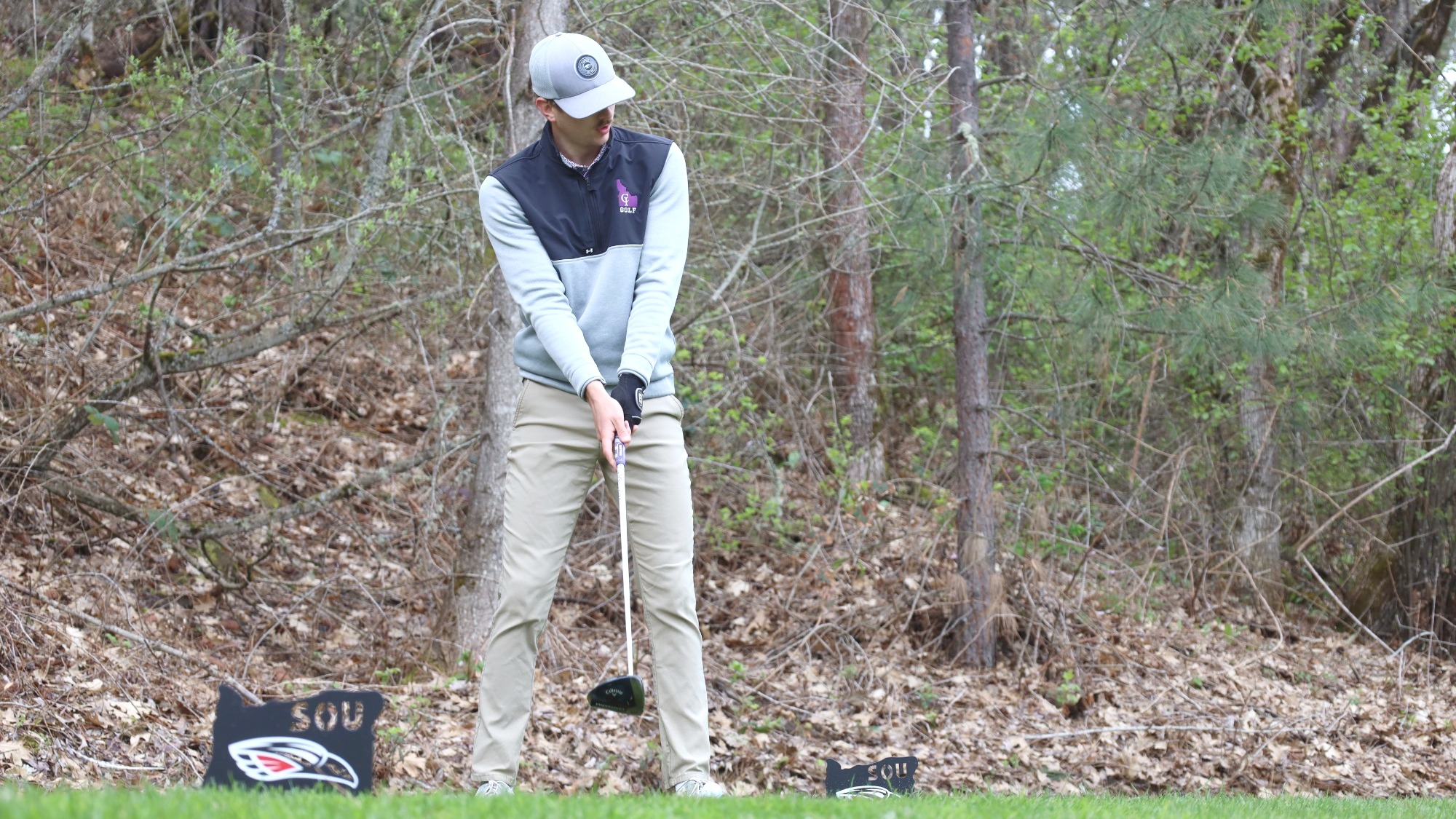 Parker Edwards golfing