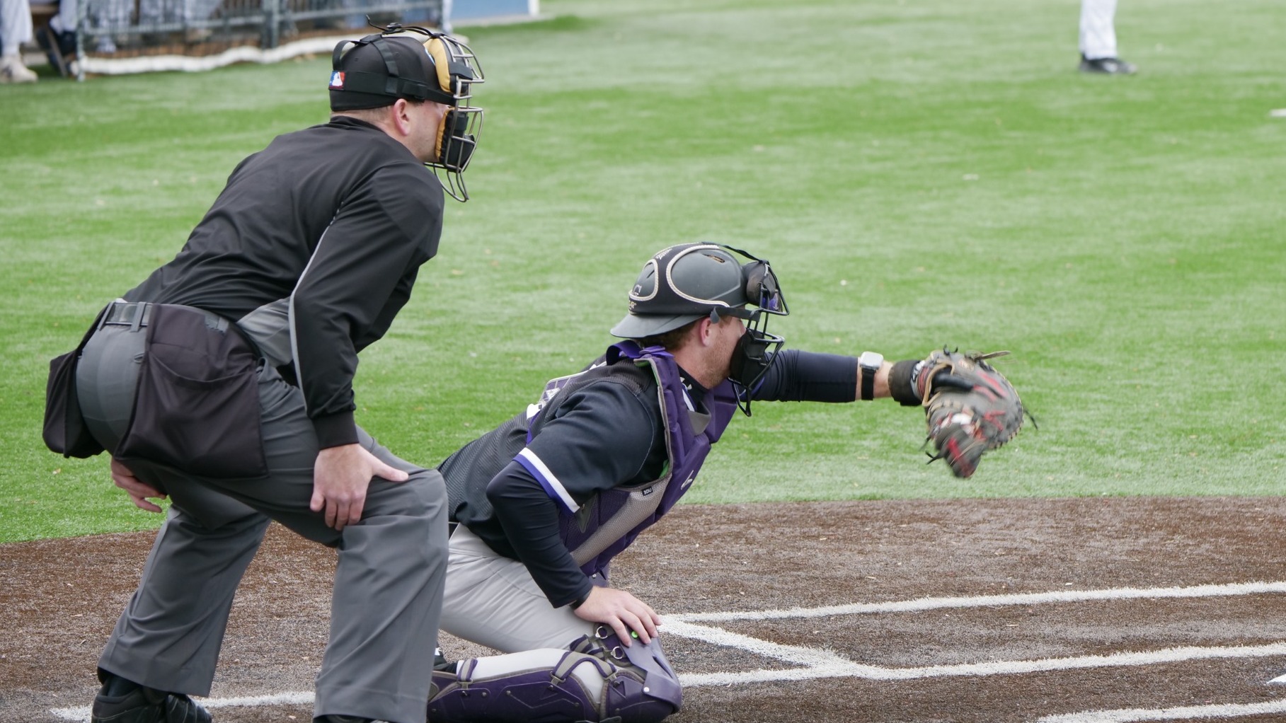 Yote Catcher playing baseball