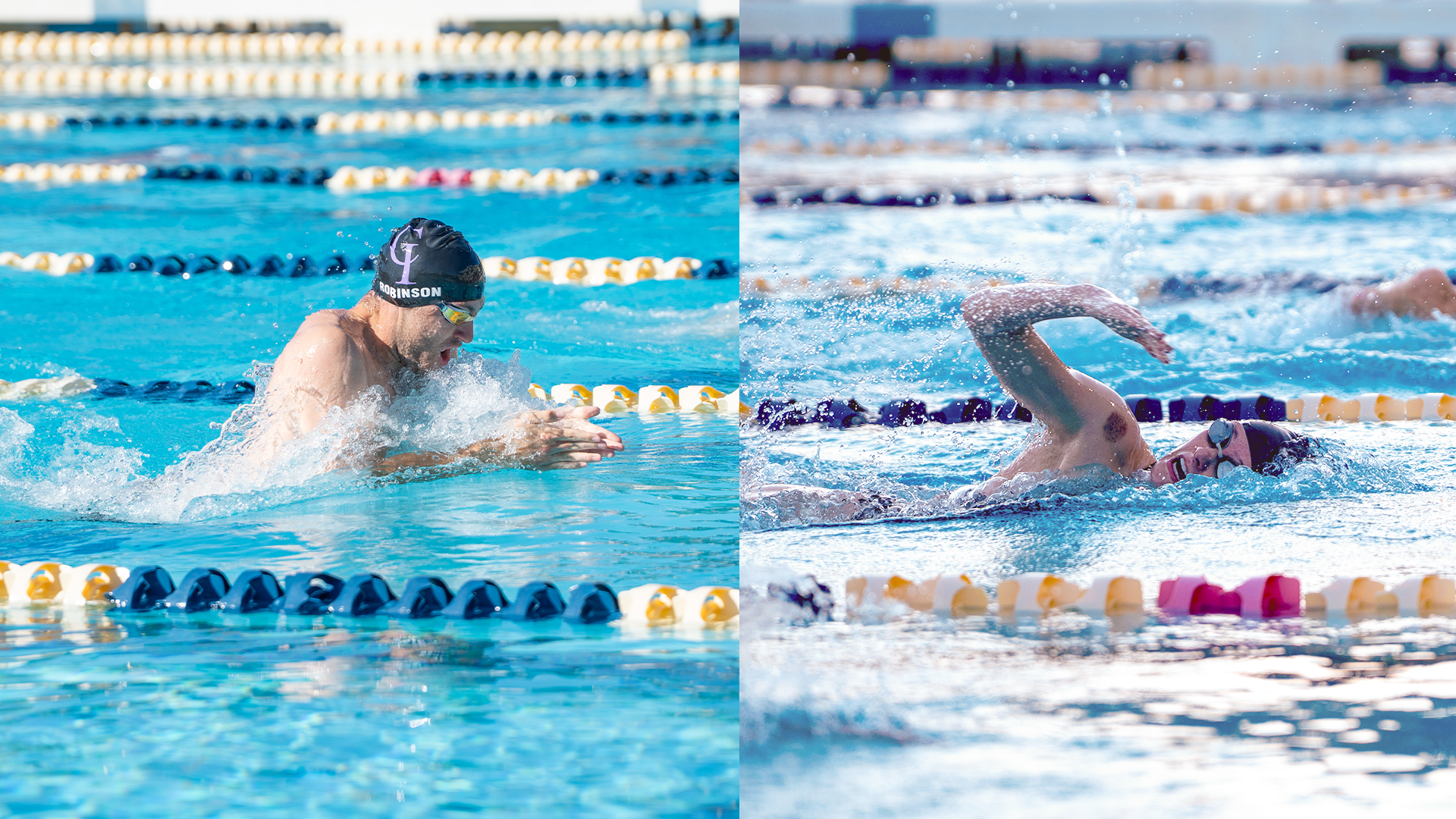 Swimmy people swimming