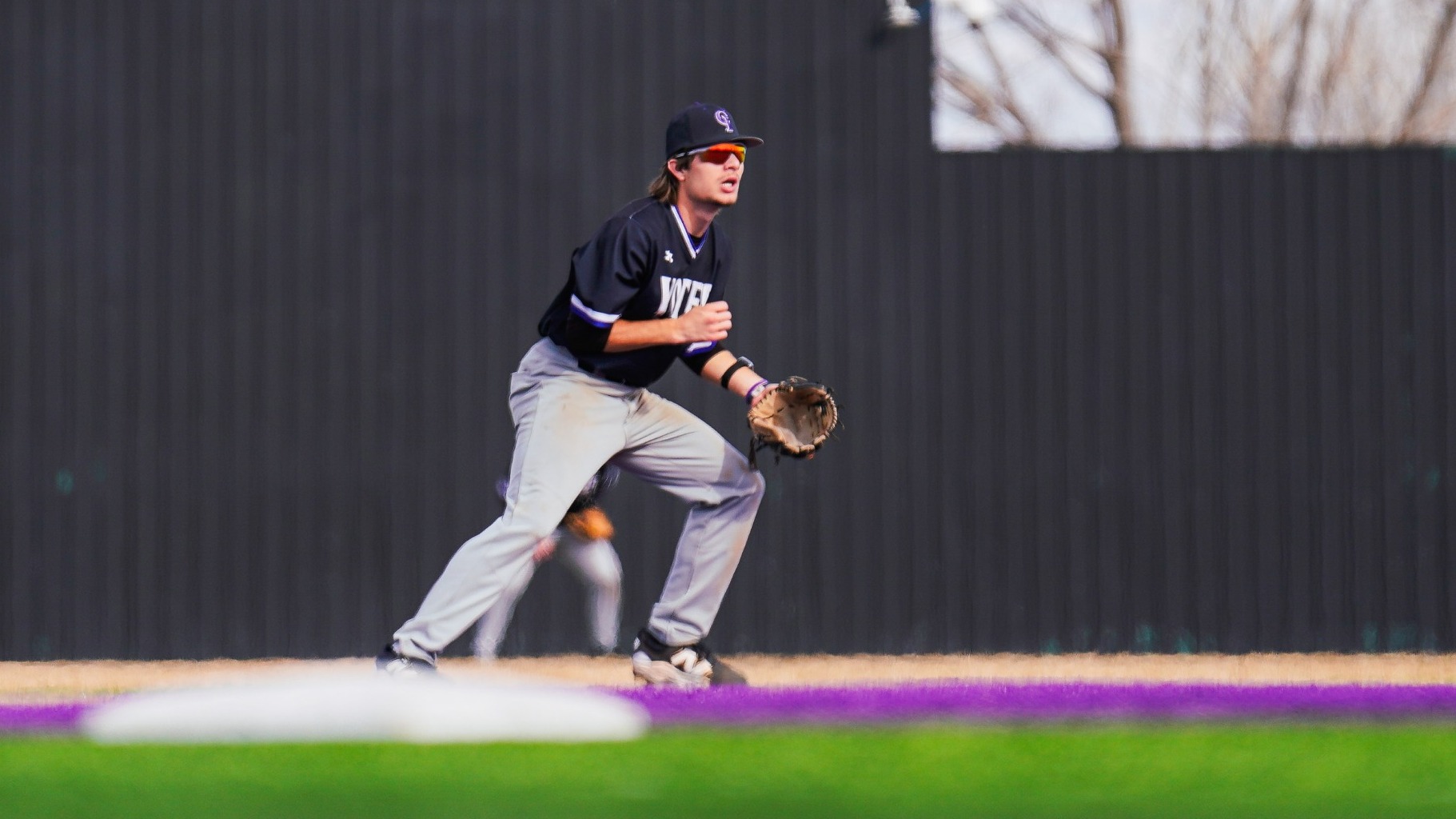 Yote playing baseball defense probably shorts stop. Naw fo sho shortstop