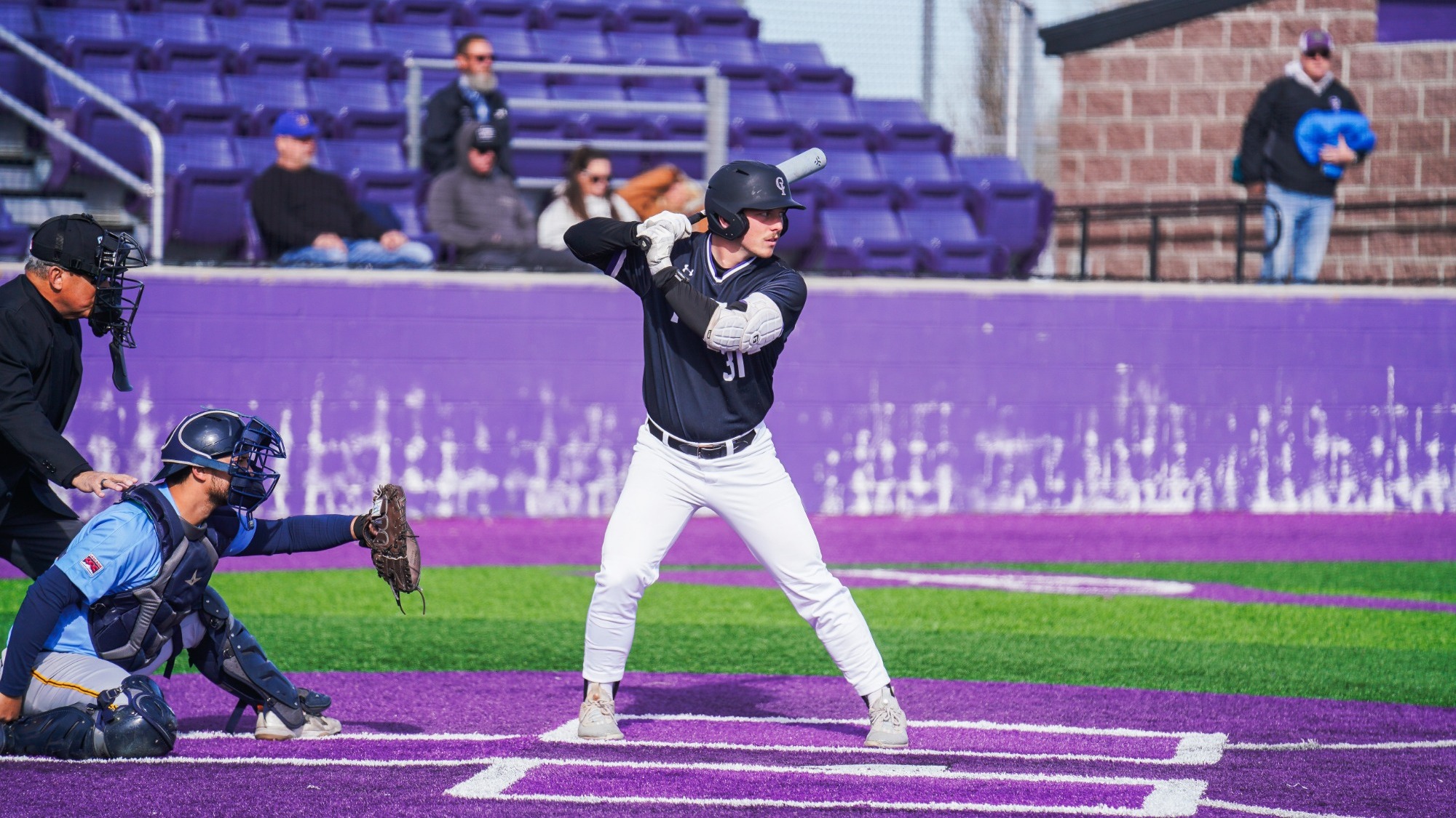 Austin Moon in the batter's box