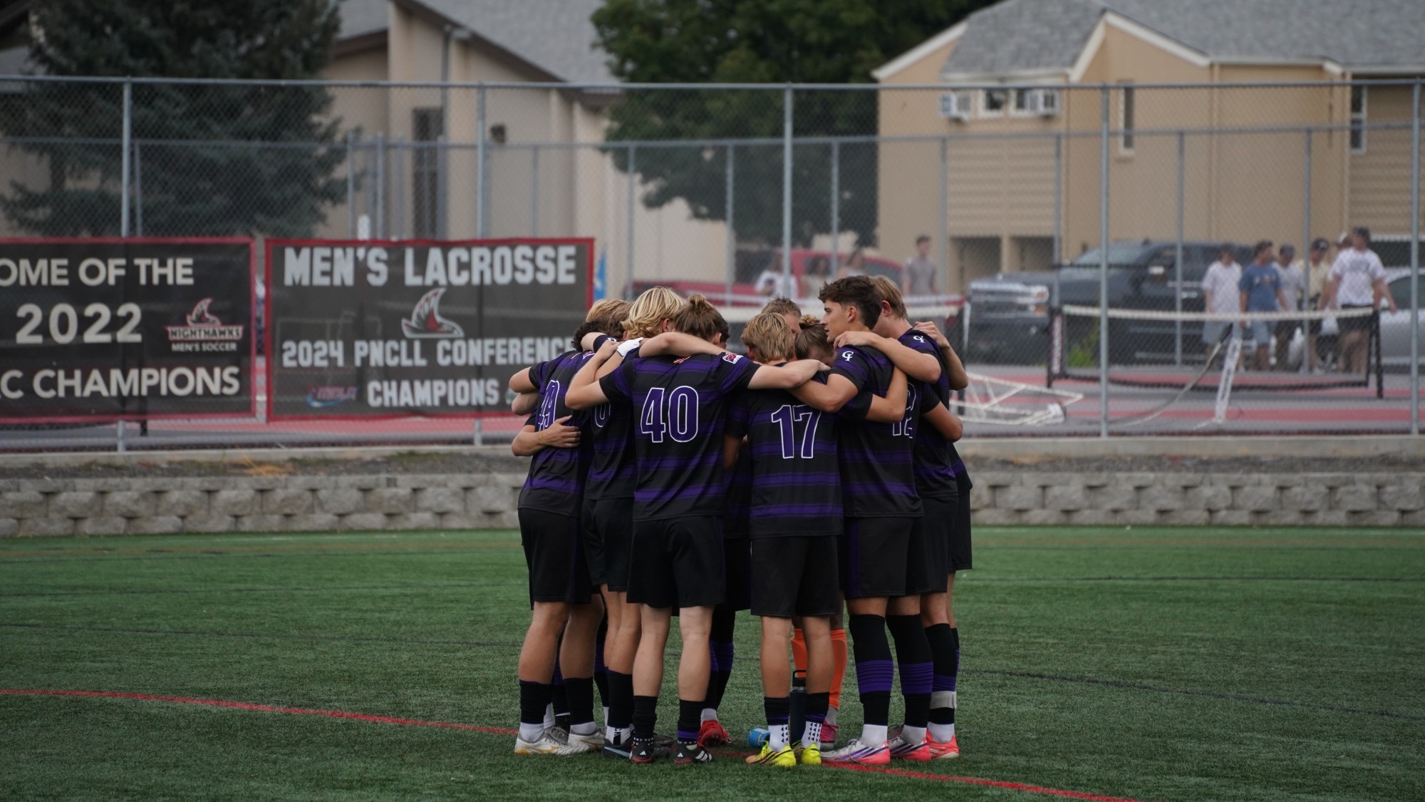 Yotes in a huddle