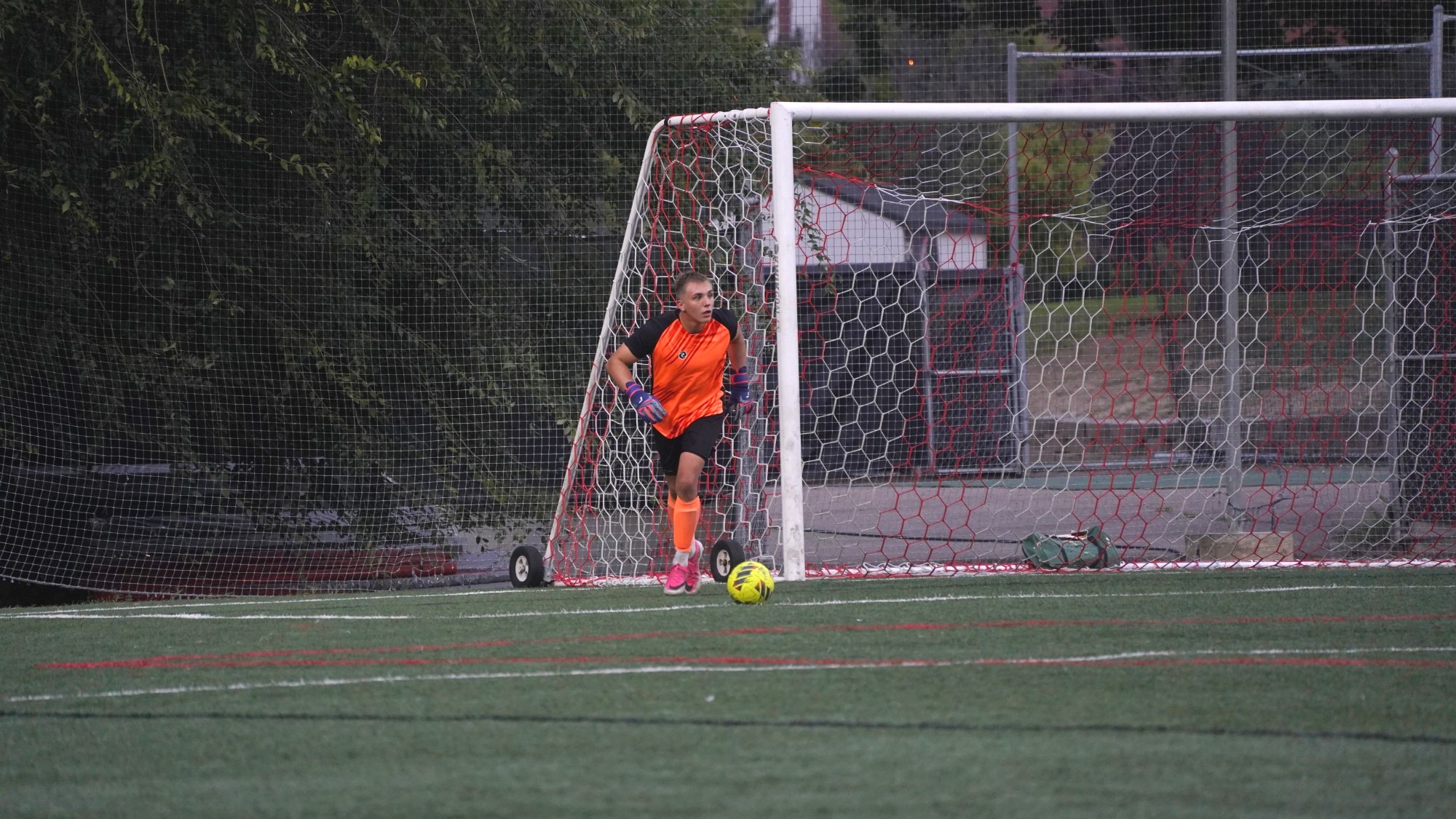 Gehring taking goal kick
