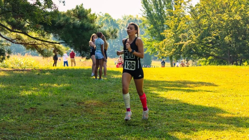 CIU Women's Cross Country Runner, Jordan Wray, races in the Converse Kick Off 2024 