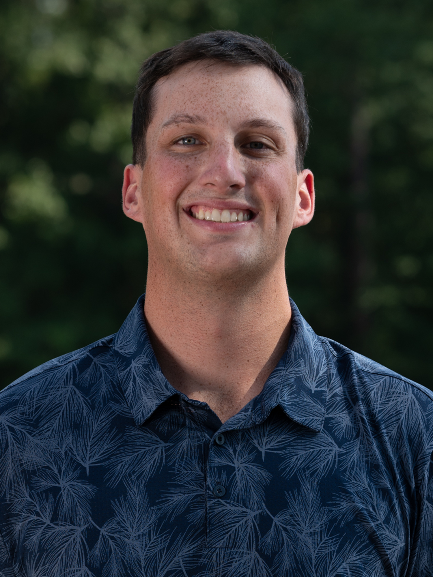 CIU Assistant Golf Coach Major McWhorter poses for his headshot 