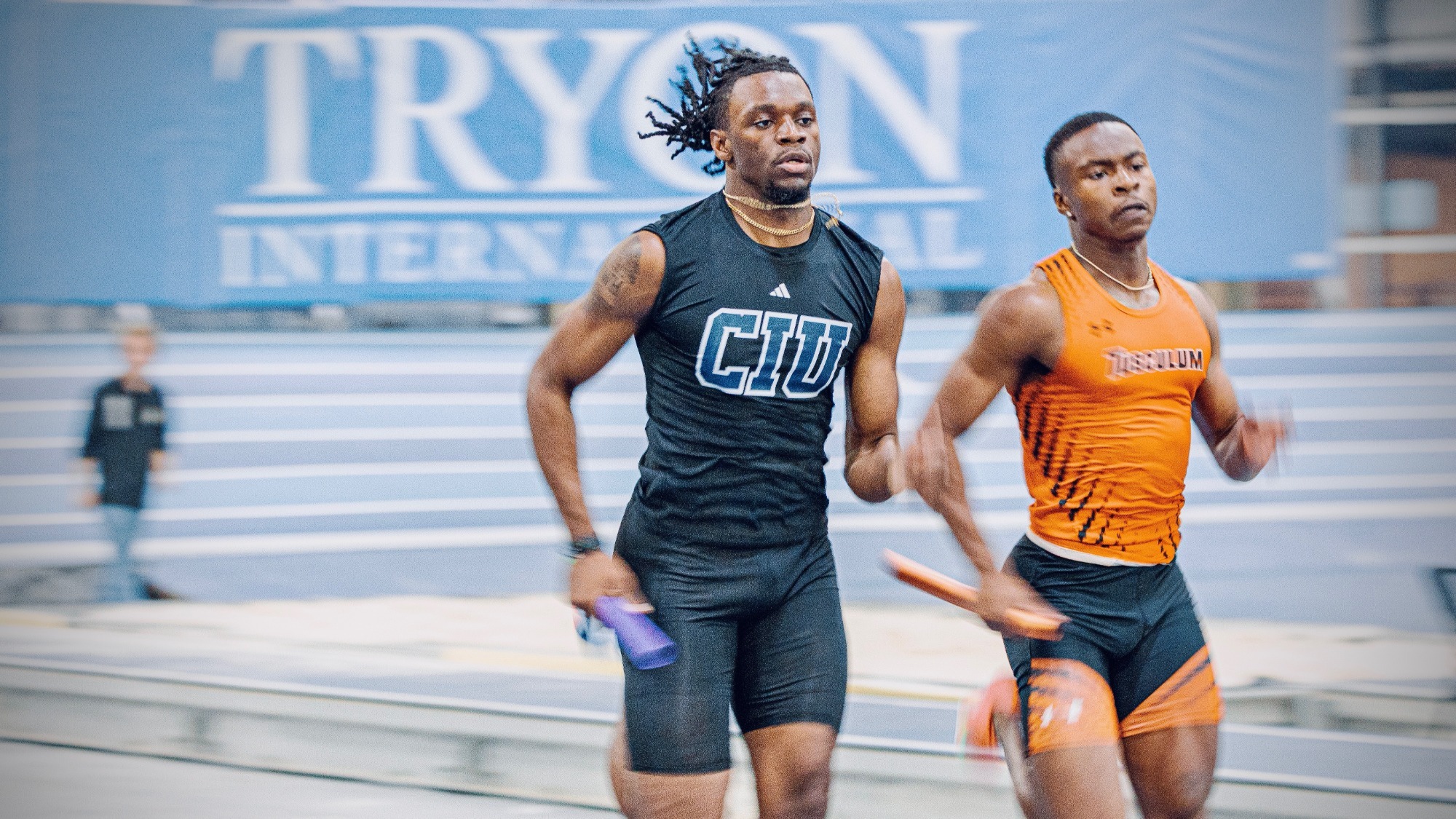 Donovan Latimer is runs 4x400 for CIU