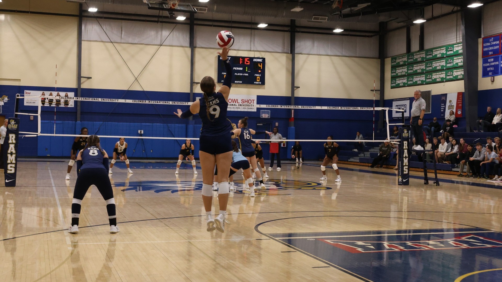 Alexa Brownell serves for CIU