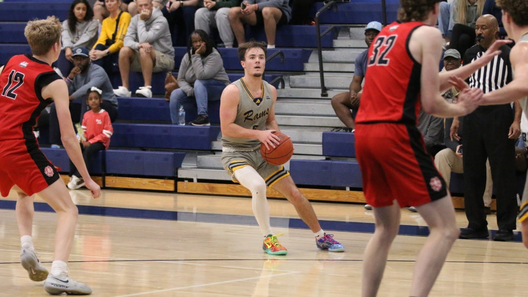 JJ Vaughan takes a jump shot versus Bryan