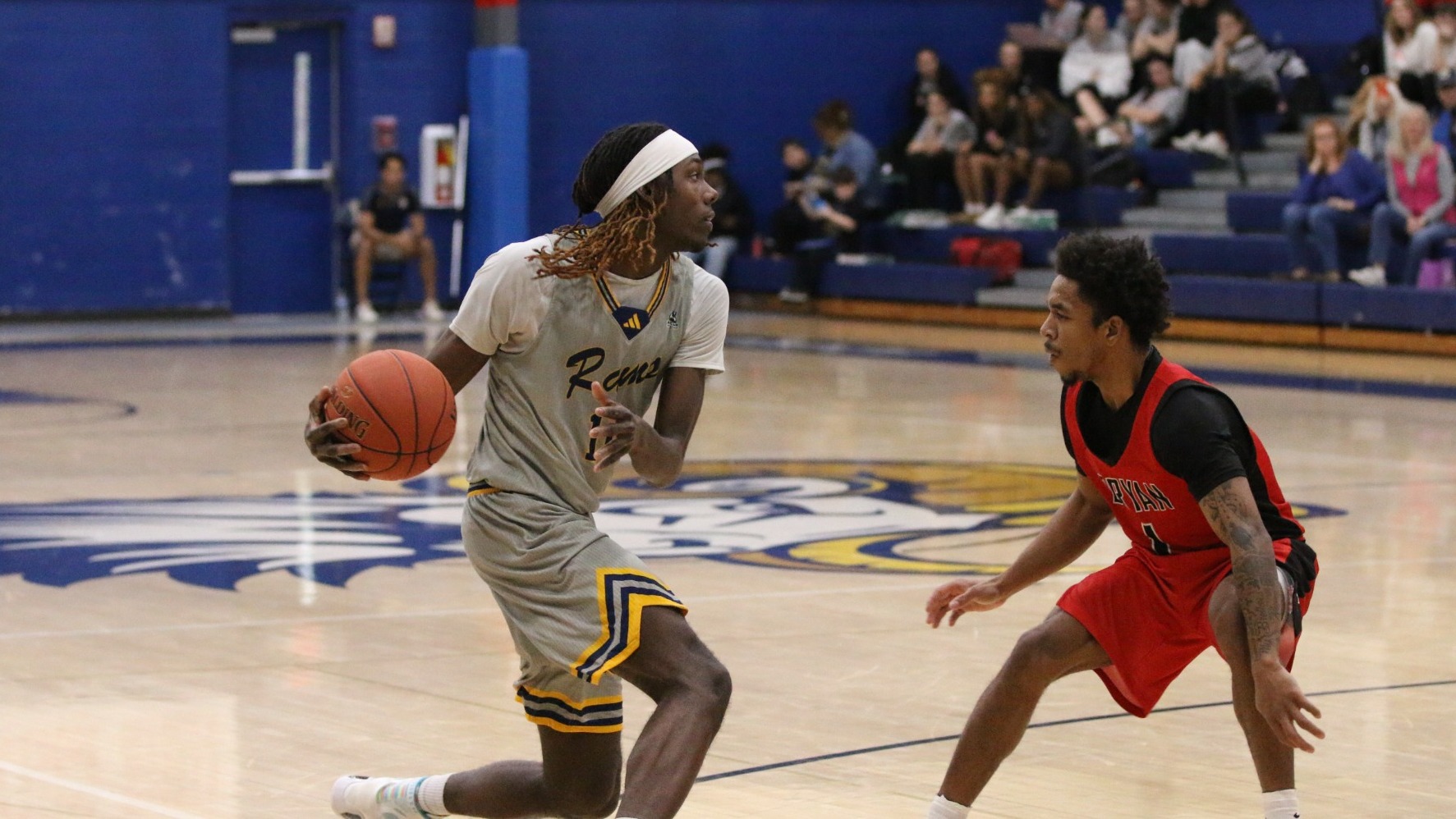 Jeffrey Clark with the basketball