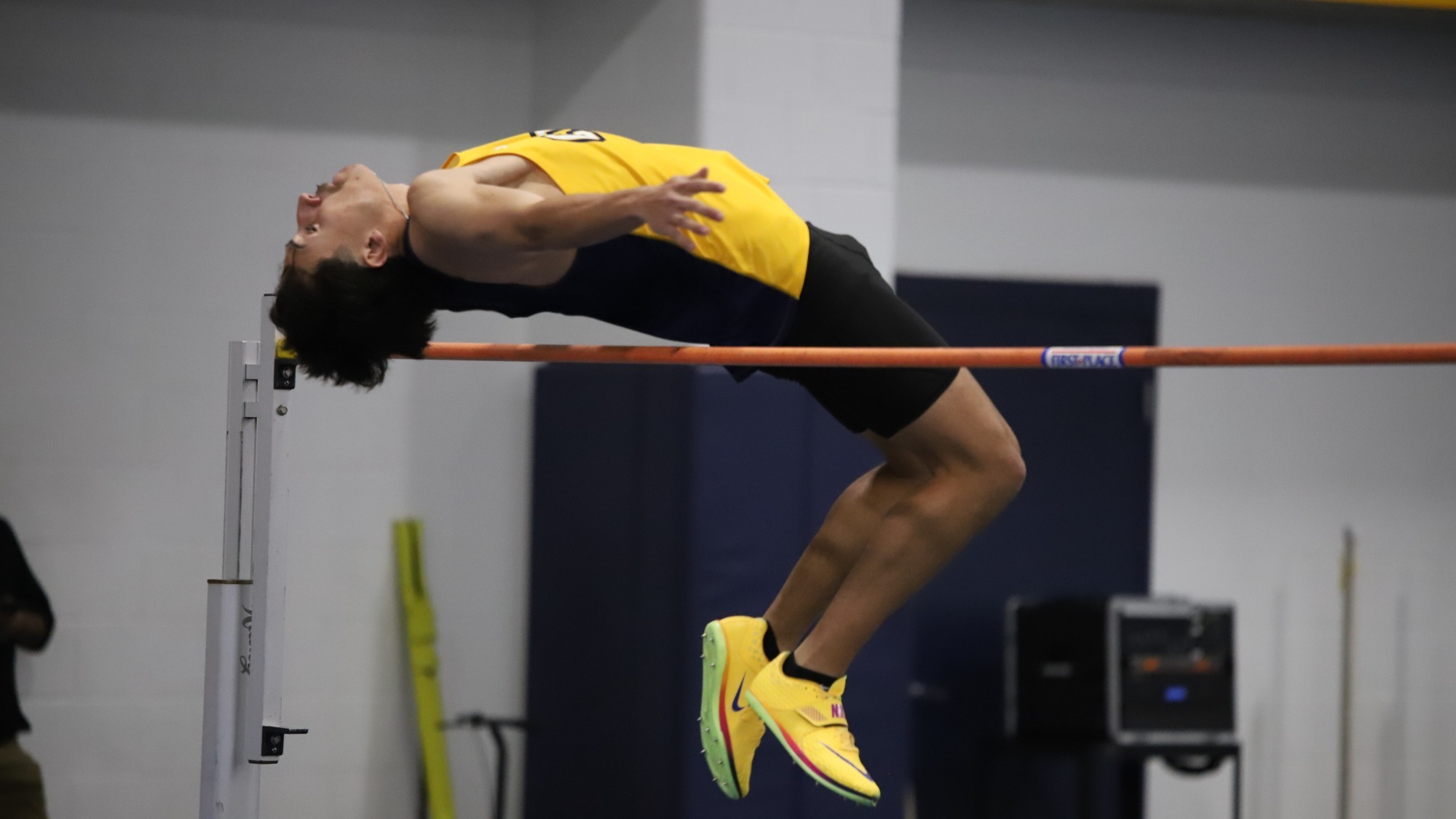 Dallas Turner competes in the high jump for CIU