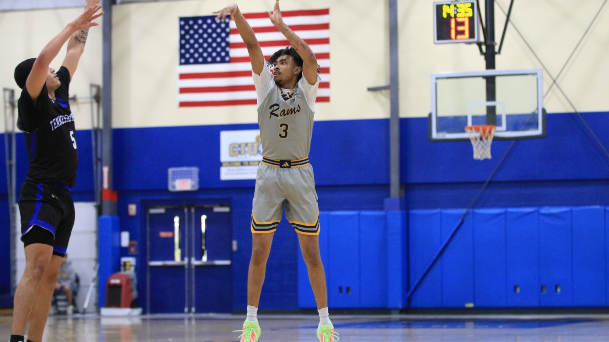 James Davis takes a jumpshot