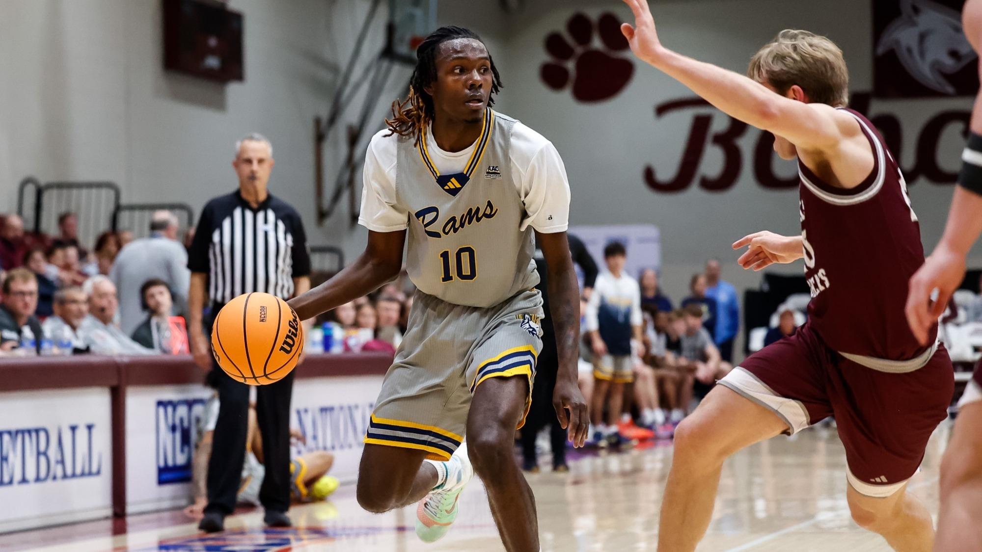 Jeffery Clark handles the ball