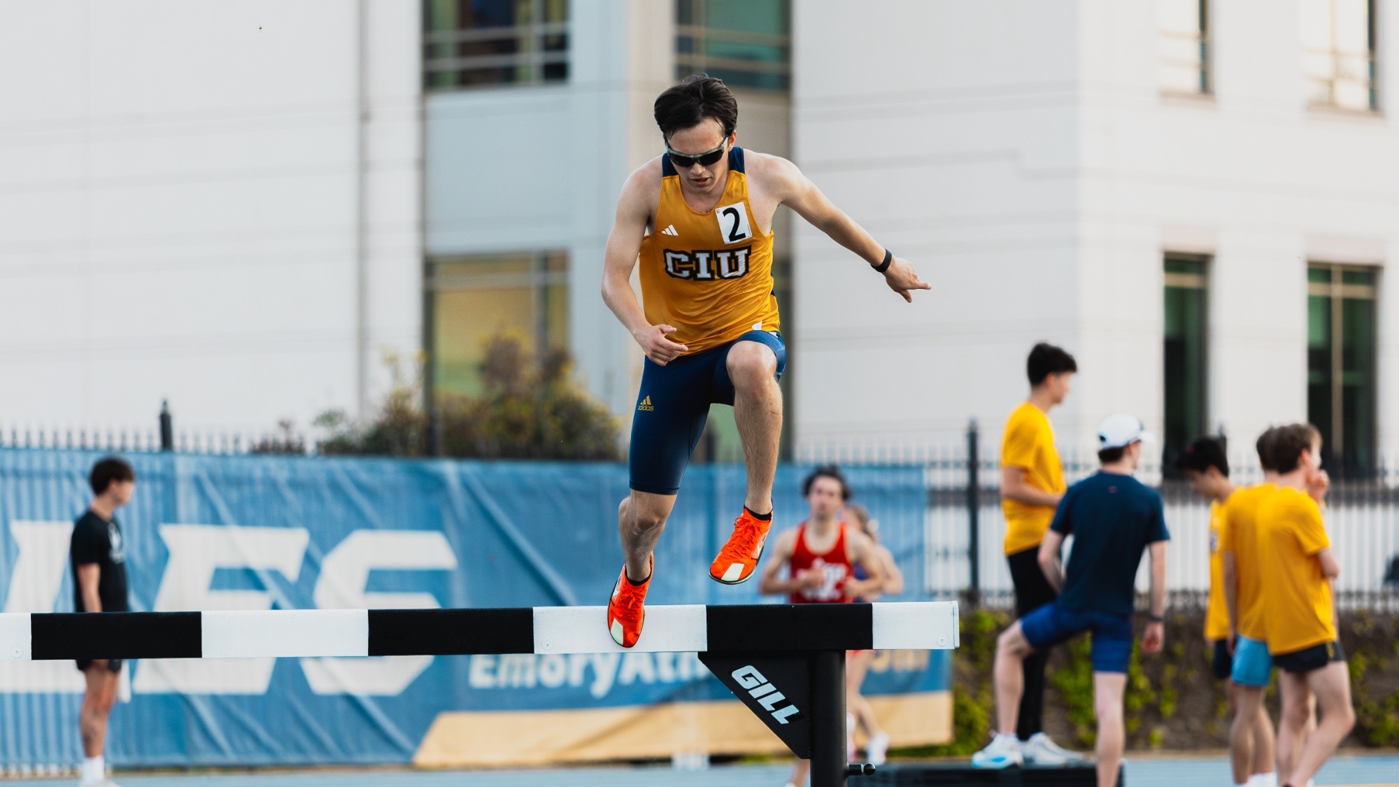 Garcia-Rivera runs in the steeple chase