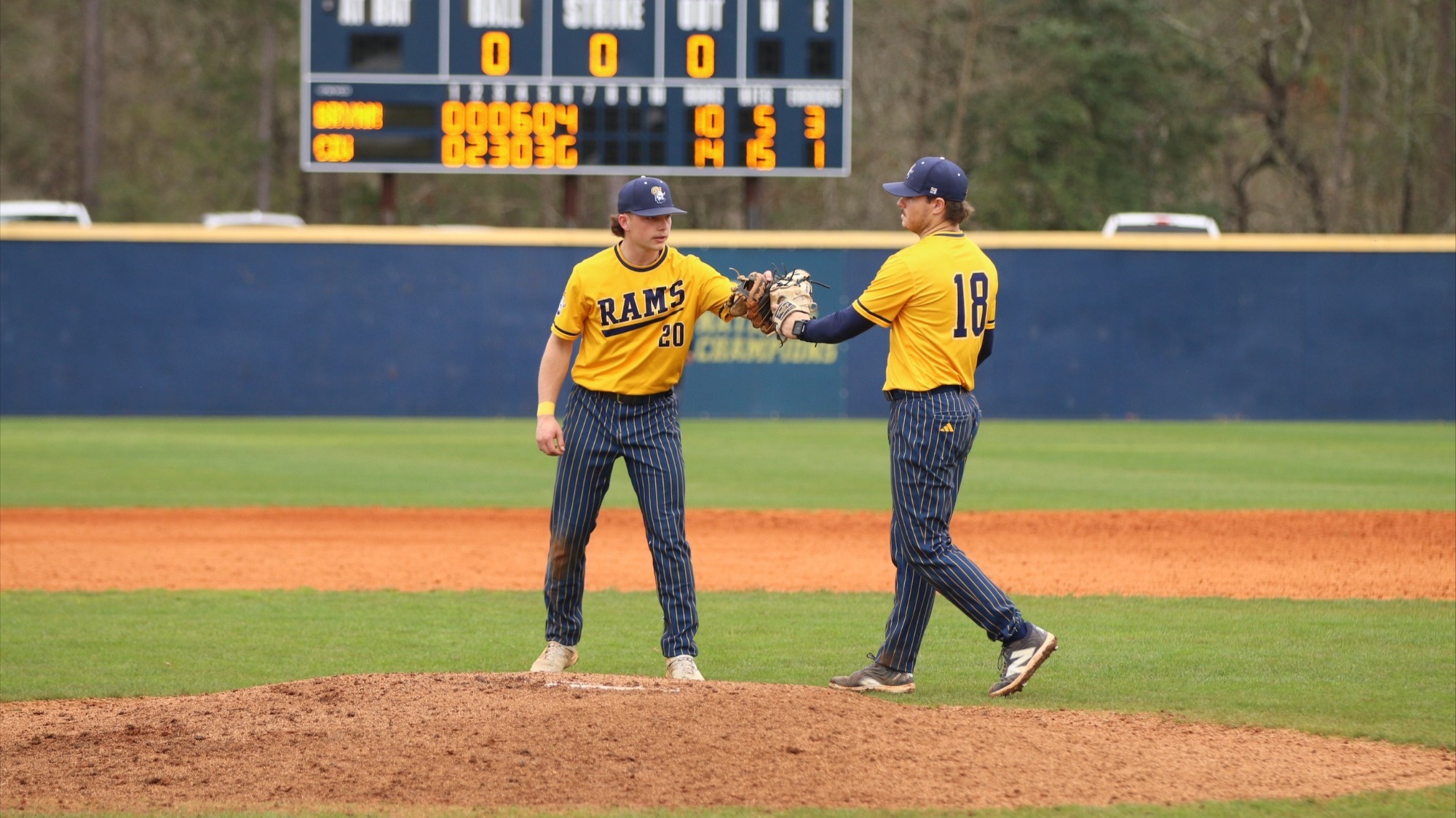 Guthrie and Otte share a moment on the mount 