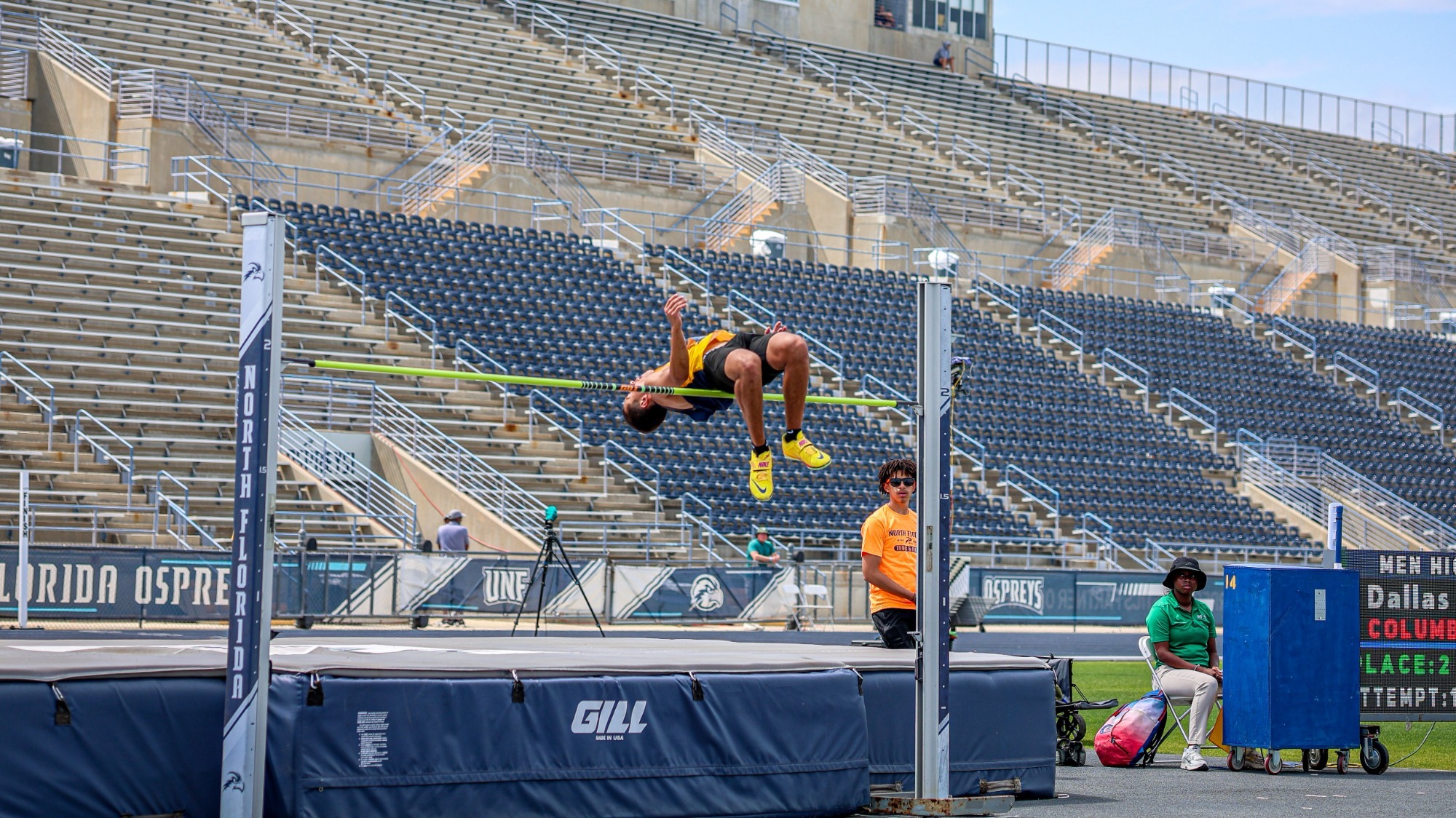 Dallas Turner competes at the east coast relays for CIU track 