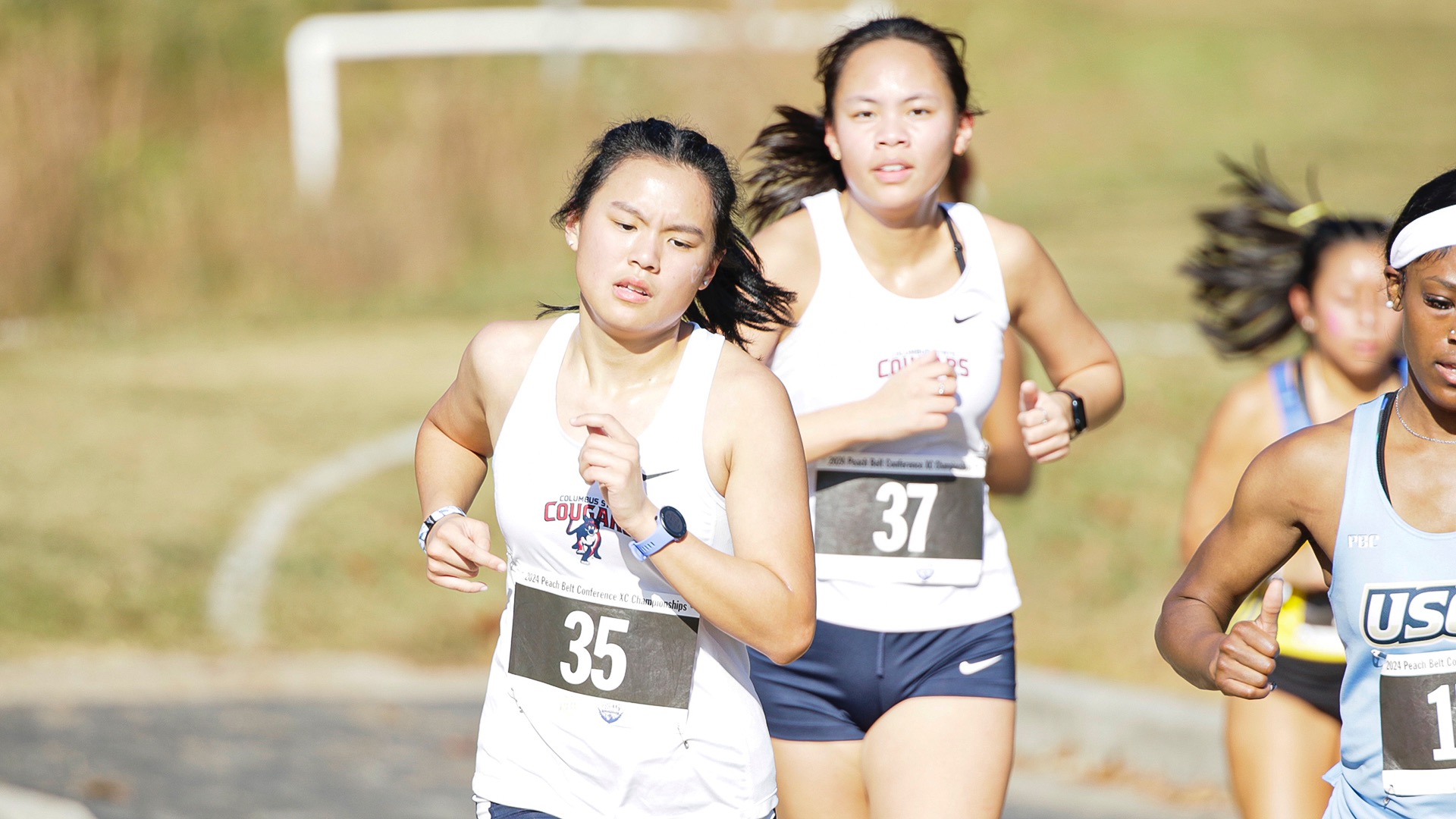 Meghan Koh runs 