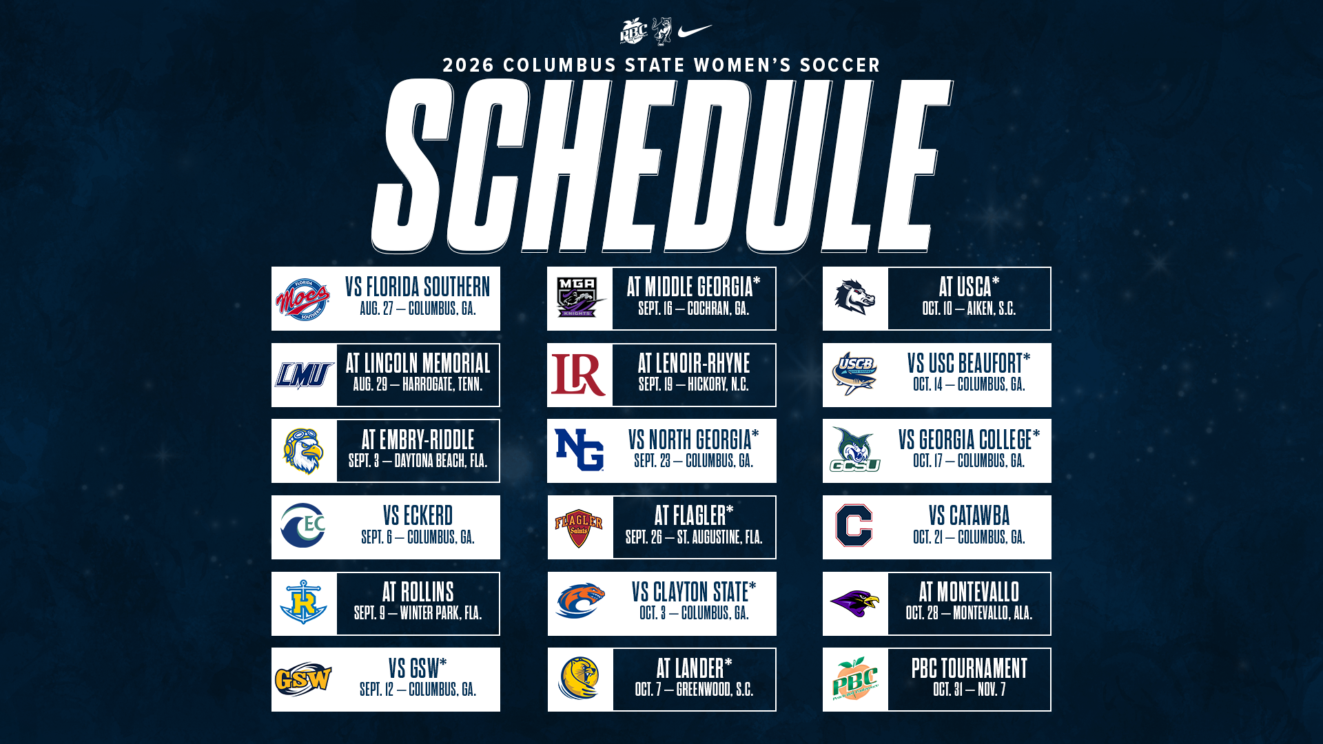 CSU 2026 WSOC Schedule