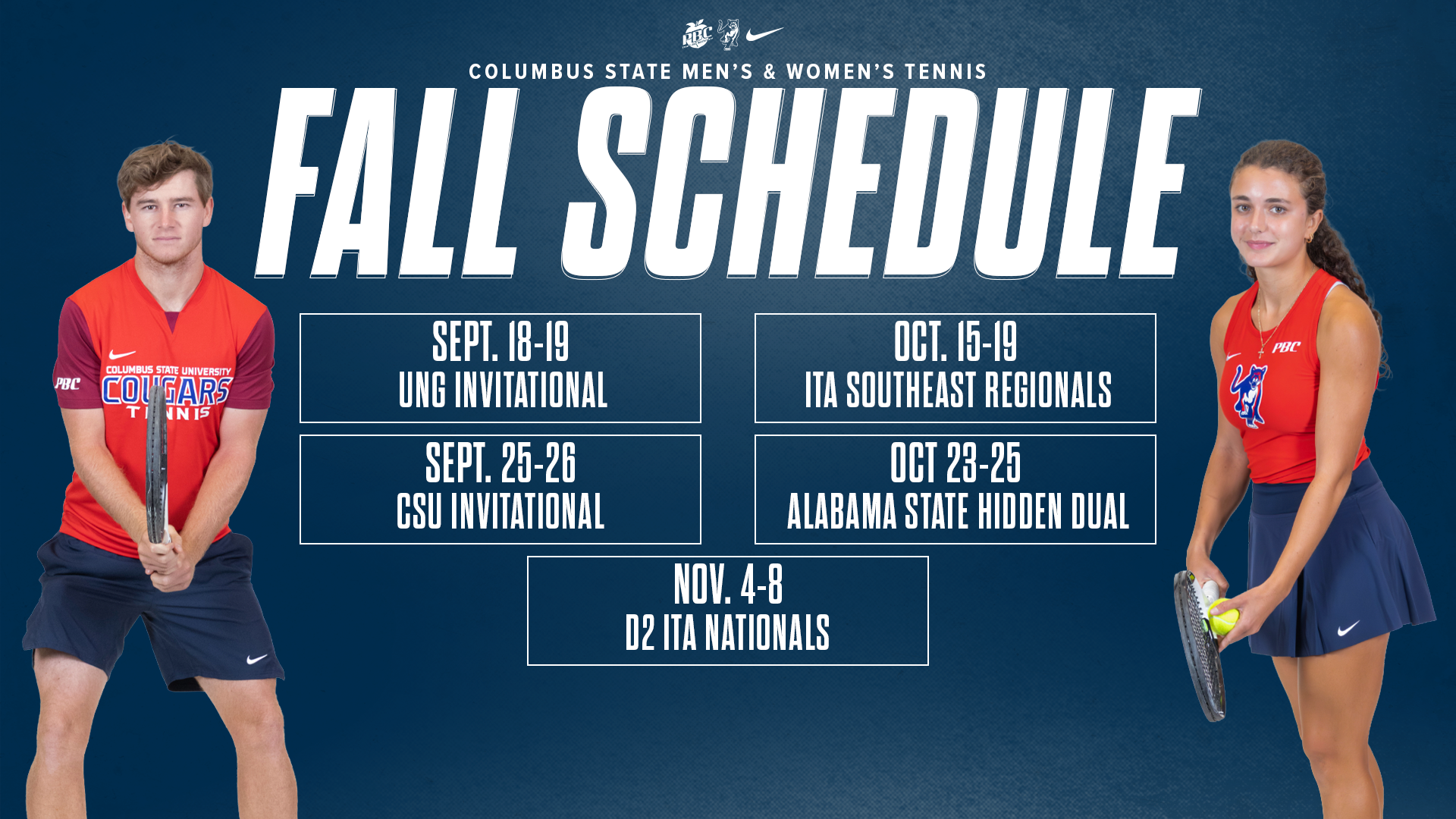 CSU Tennis Fall 2026 Schedule