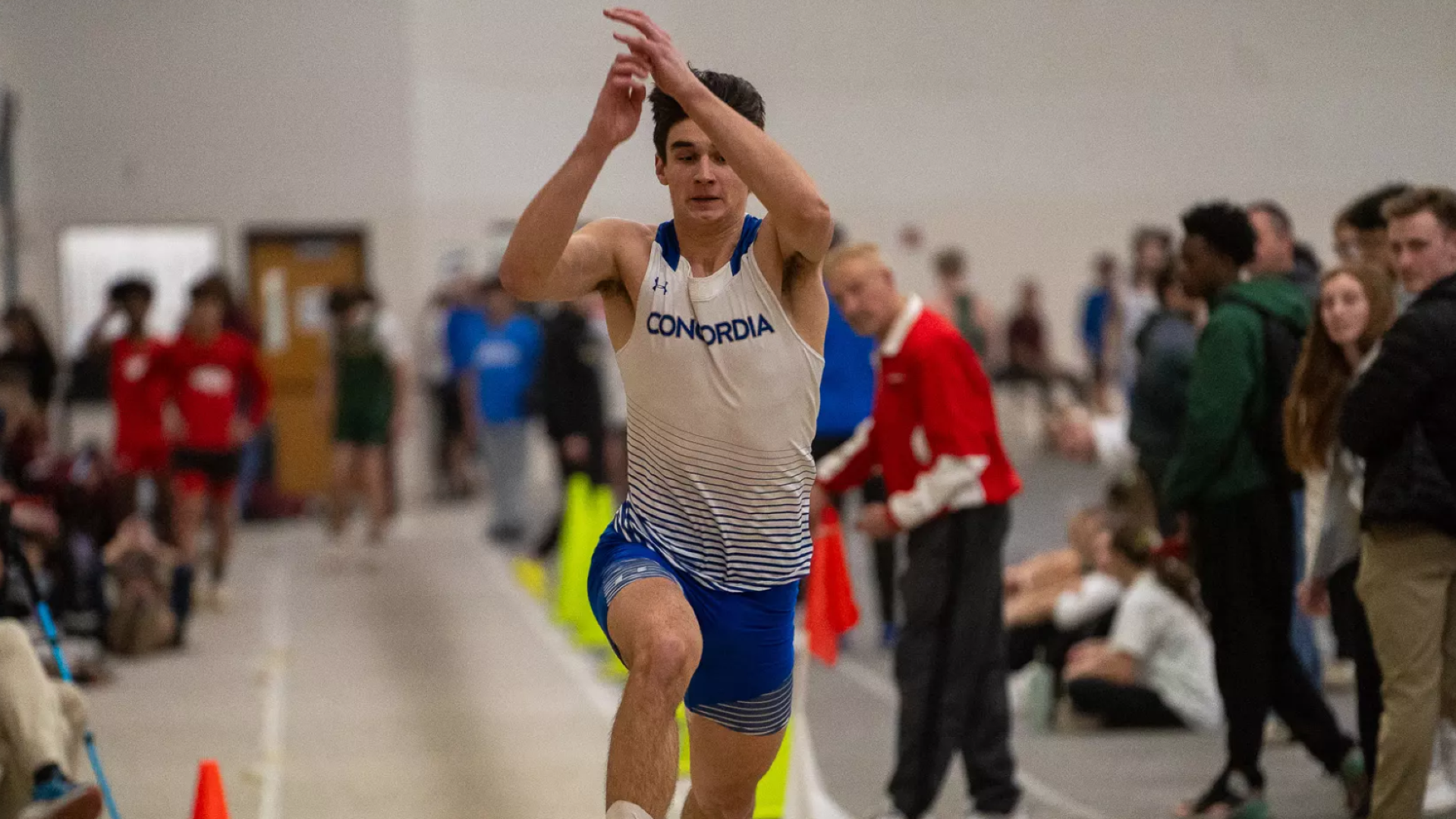A CUW men's long jumper.