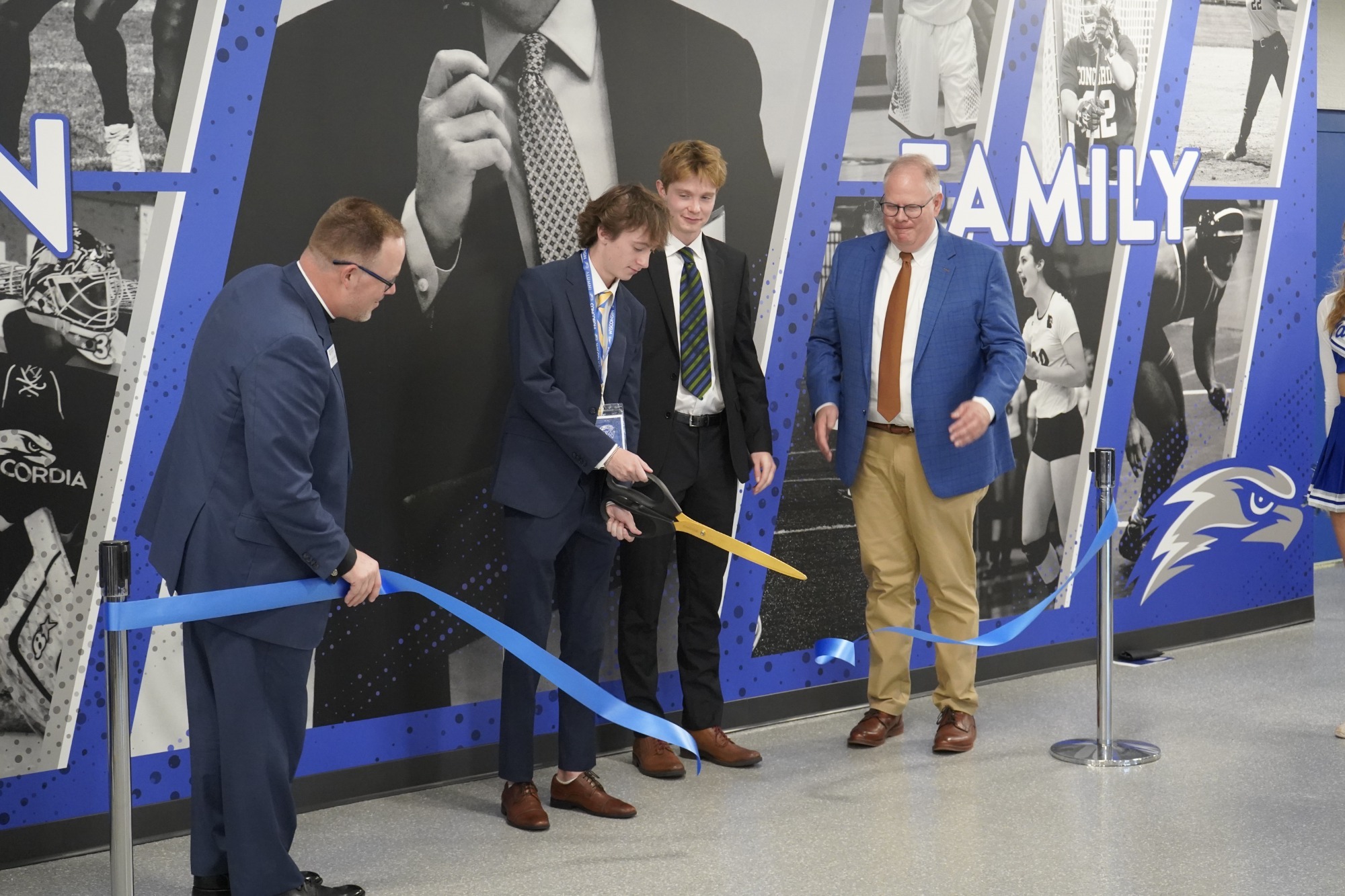 Barnhill family cuts ribbon