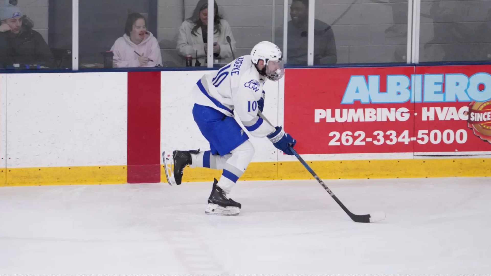 Matt Koepke with the puck