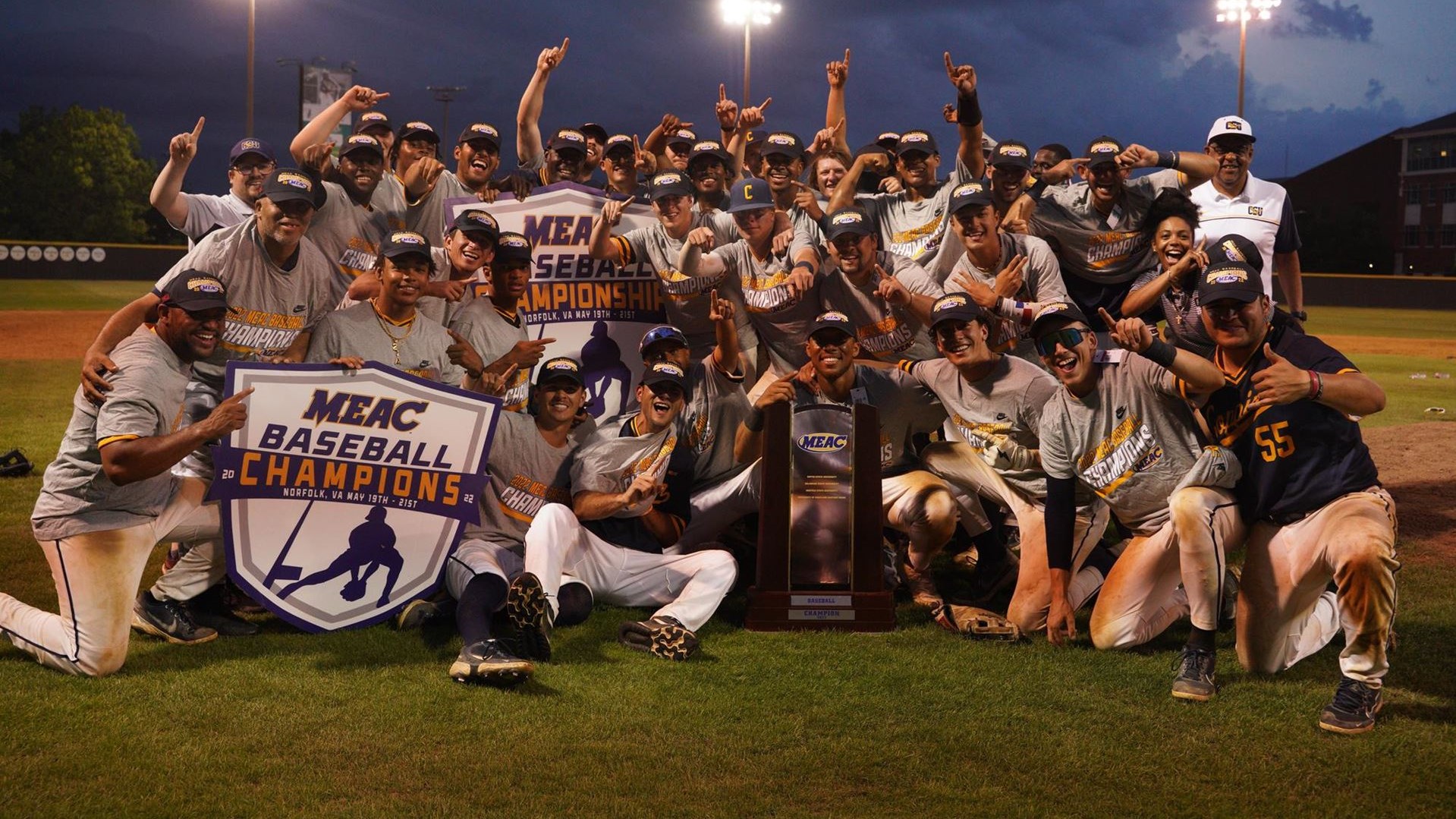Baseball Wins 2022 MEAC Championship with EightRun Ninth Inning